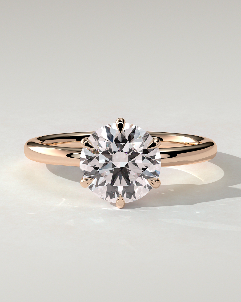 Mariah Solitaire Round Ring