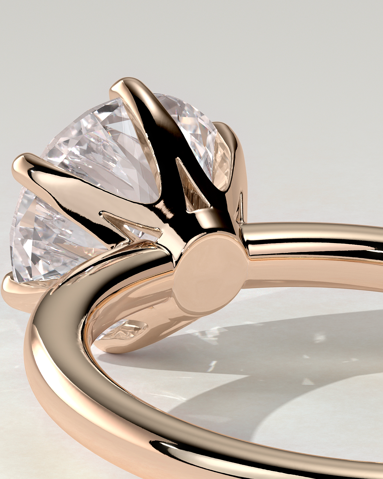 Mariah Solitaire Round Ring
