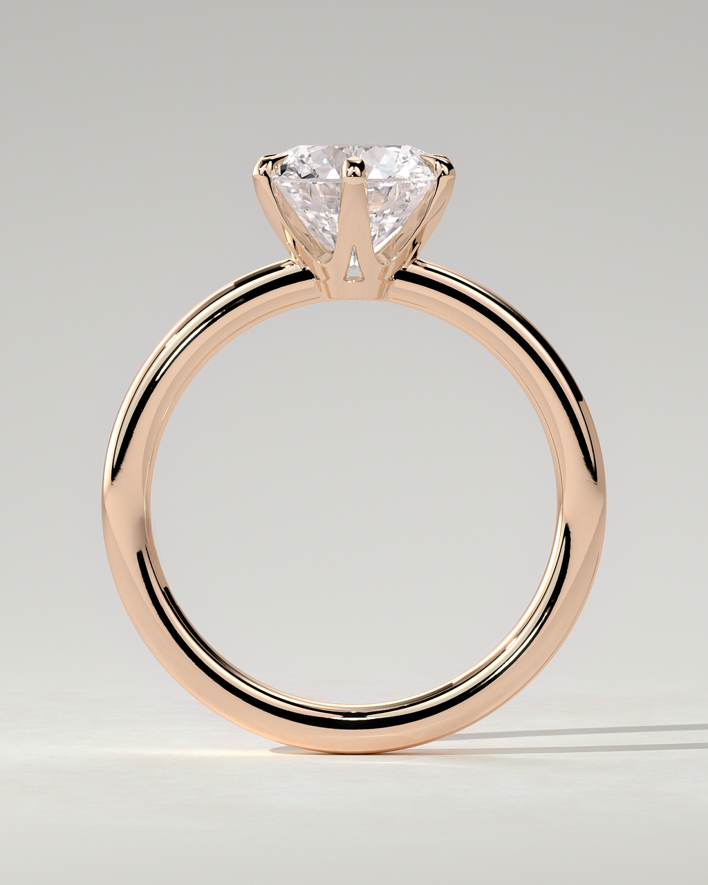 Mariah Solitaire Round Ring