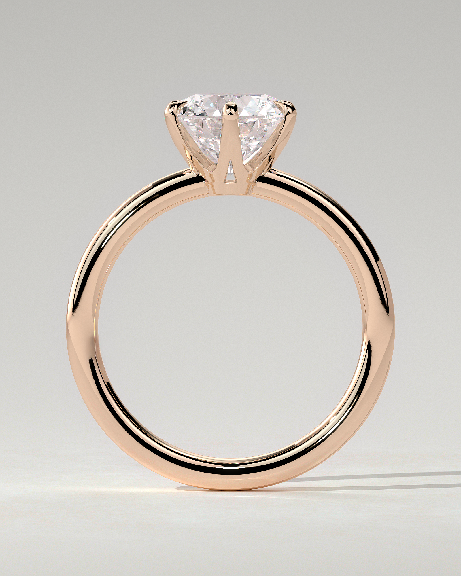 Mariah Solitaire Round Ring