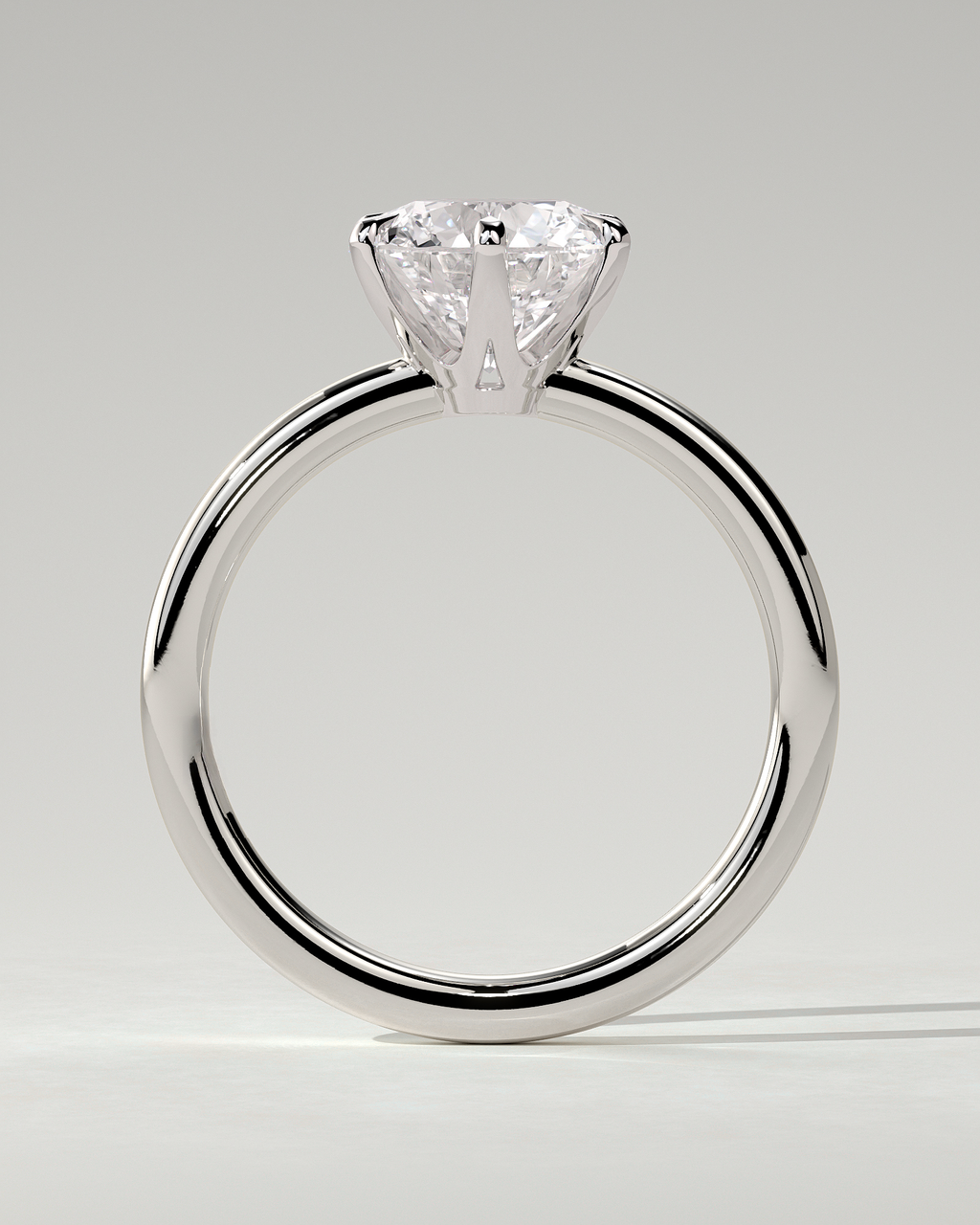 Mariah Solitaire Round Ring