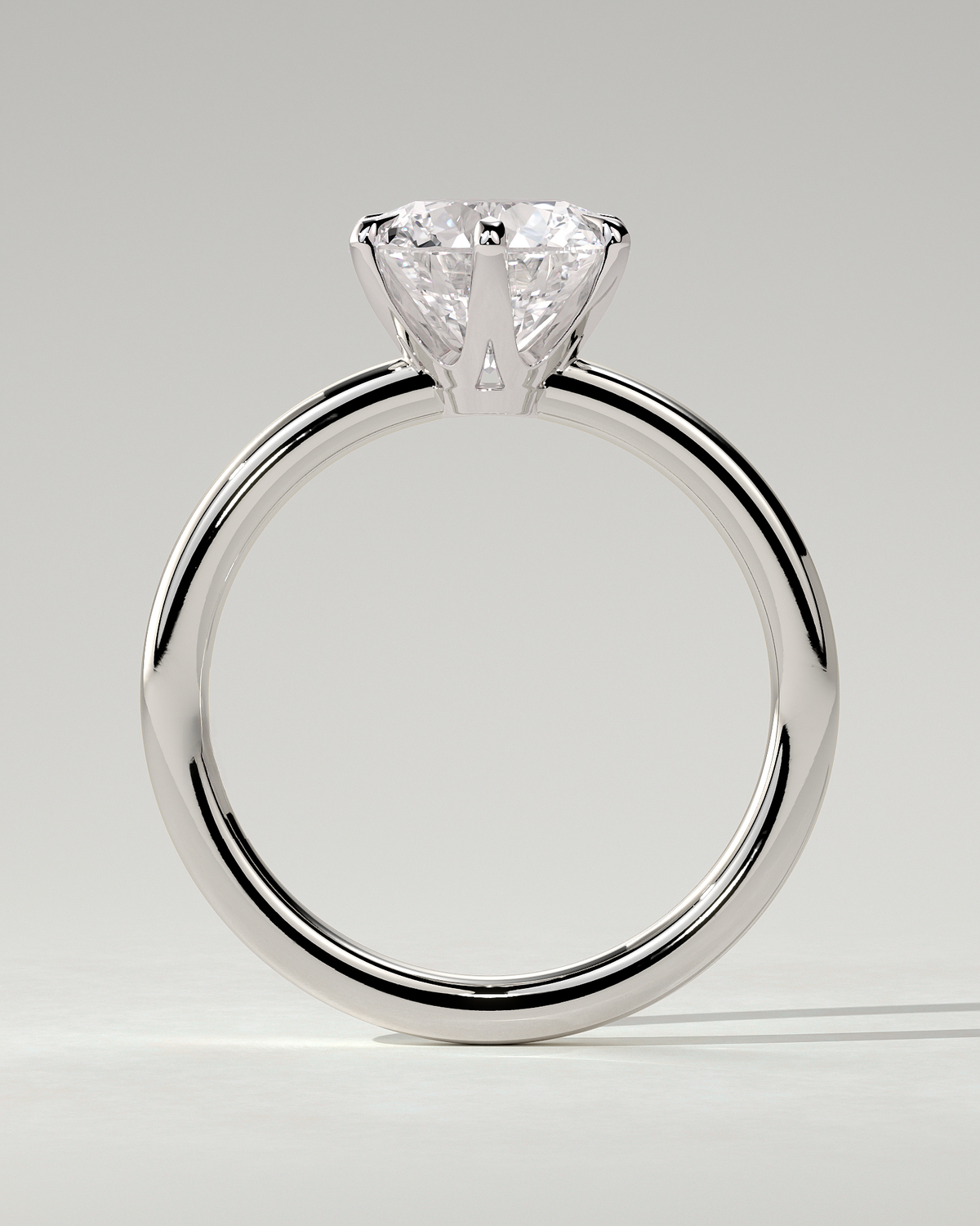 Mariah Solitaire Round Ring