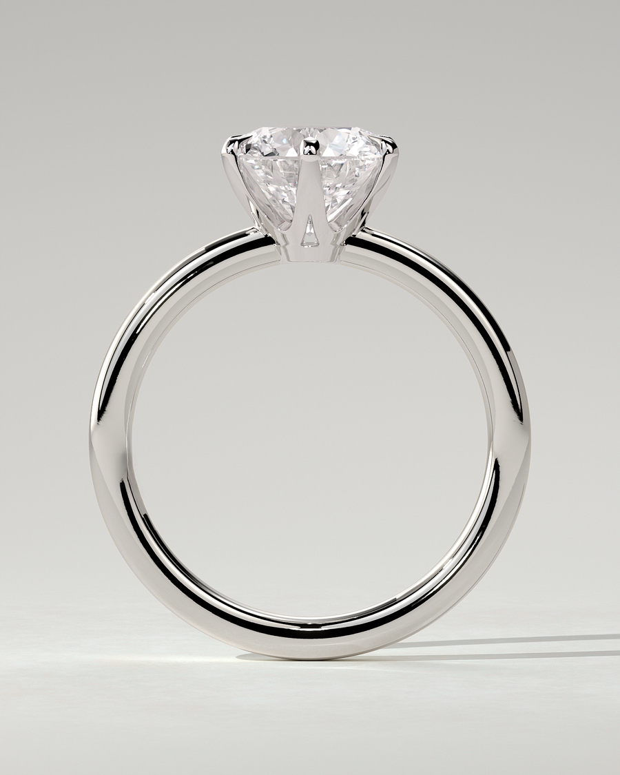 Mariah Solitaire Round Ring