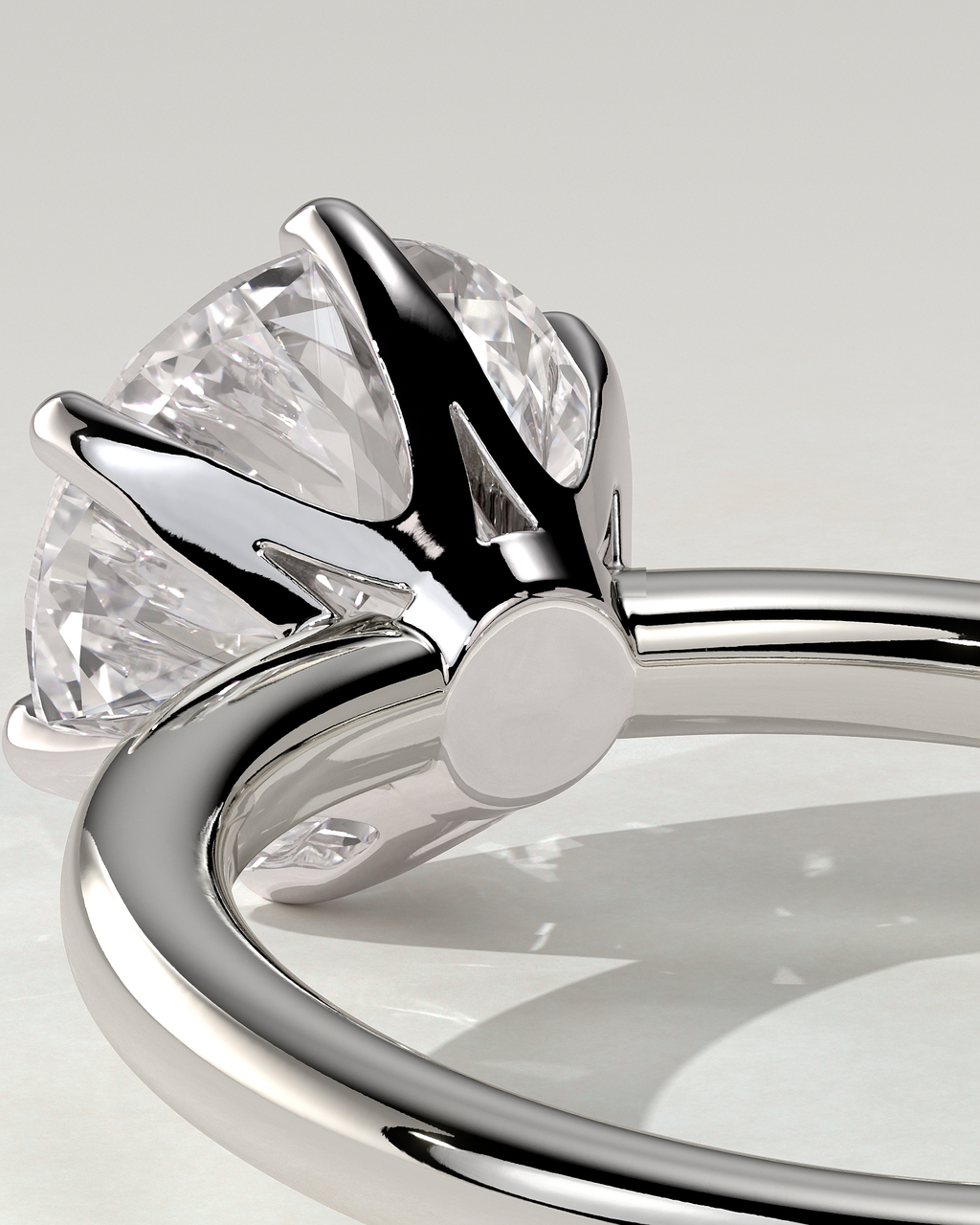 Mariah Solitaire Round Ring