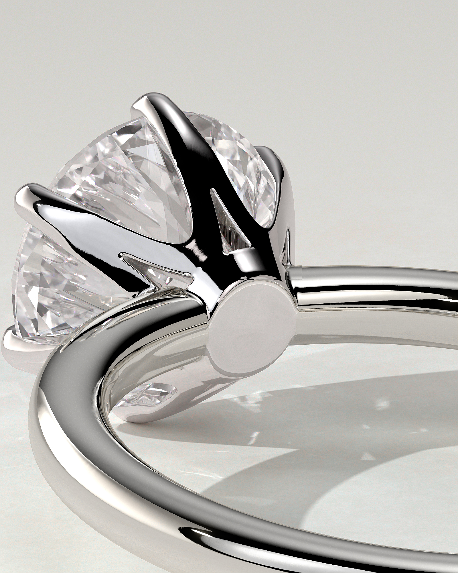 Mariah Solitaire Round Ring