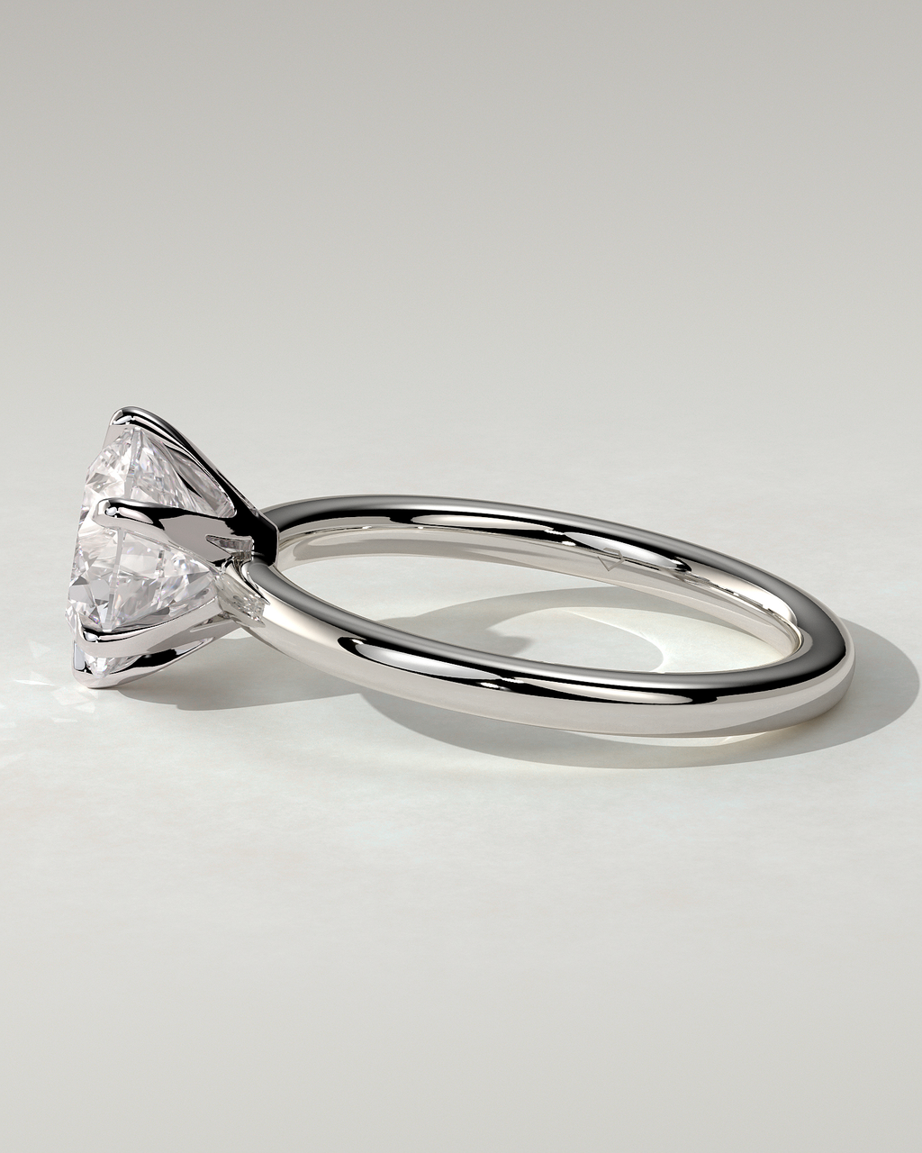 Mariah Solitaire Round Ring