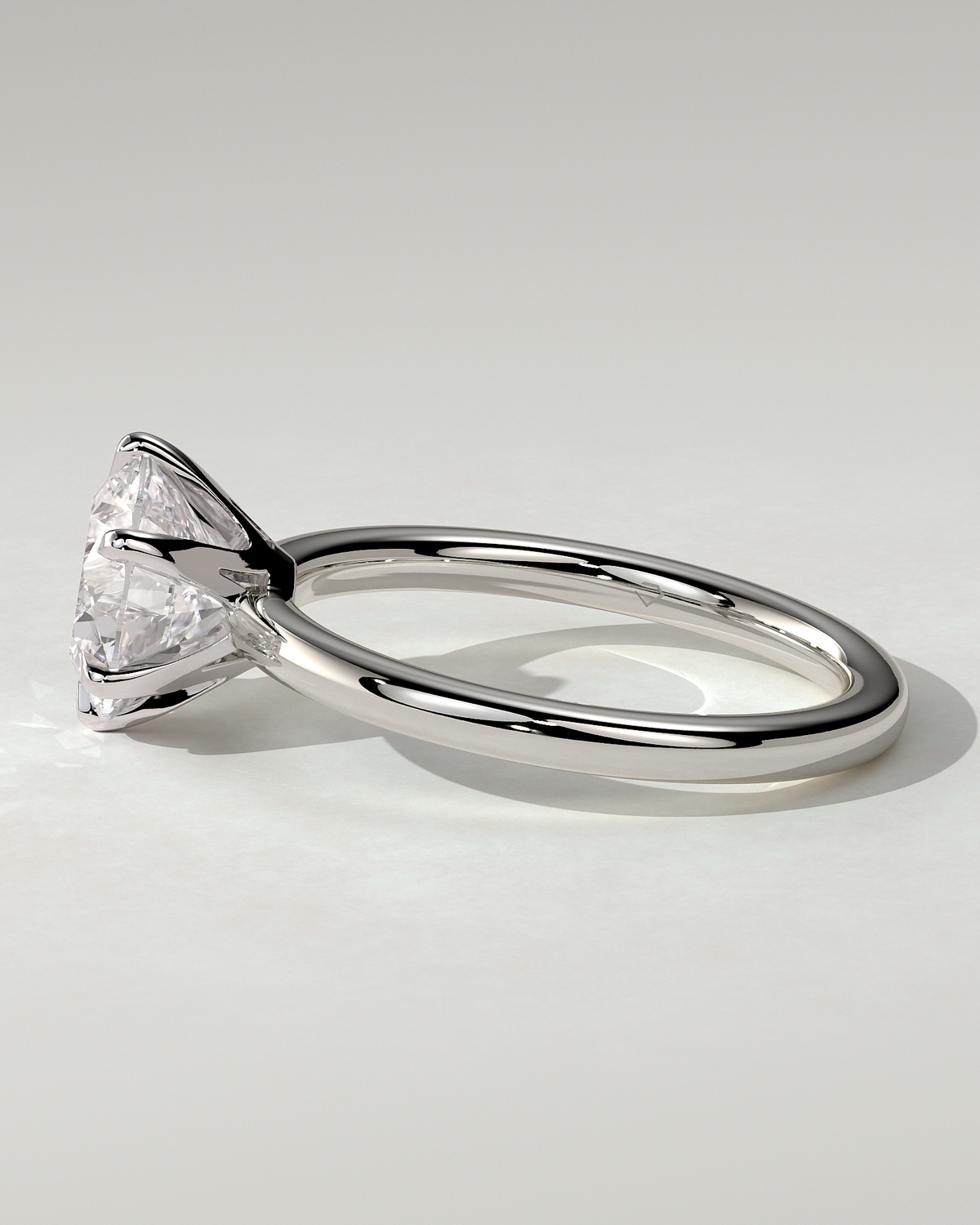 Mariah Solitaire Round Ring