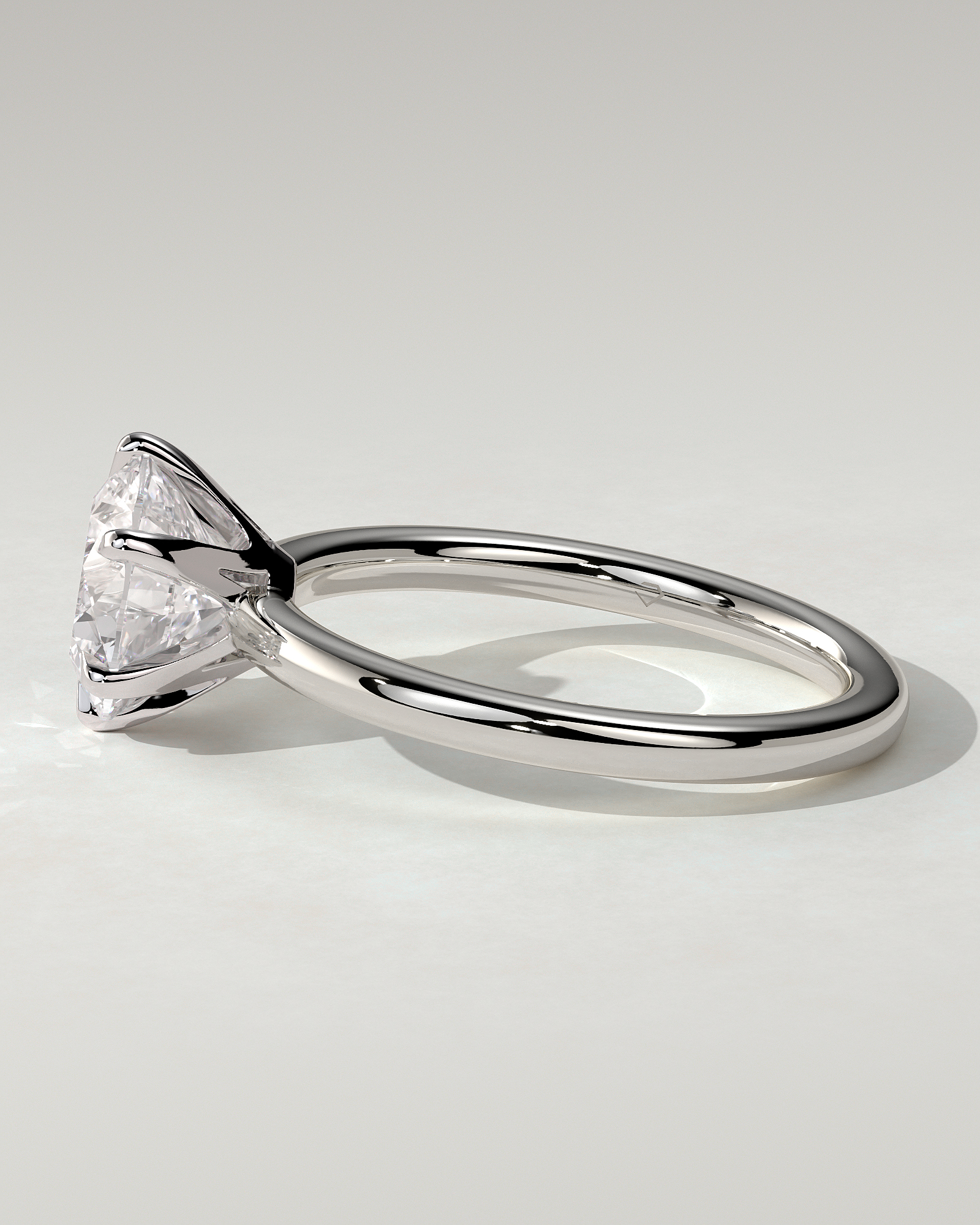Mariah Solitaire Round Ring