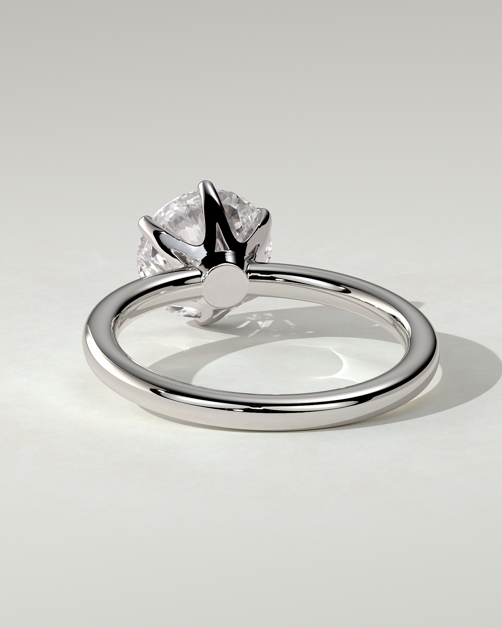 Mariah Solitaire Round Ring