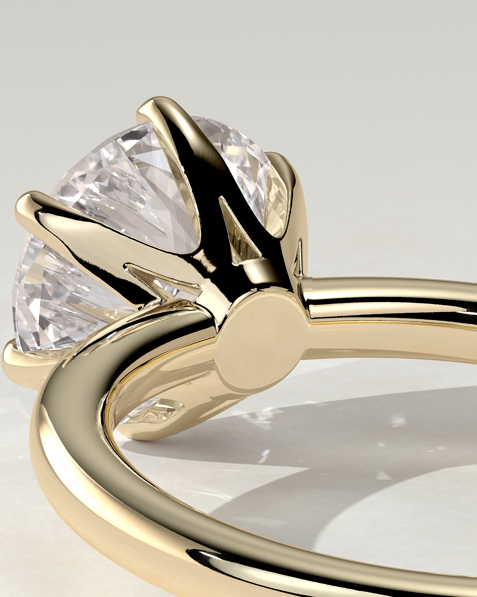 Mariah Solitaire Round Ring