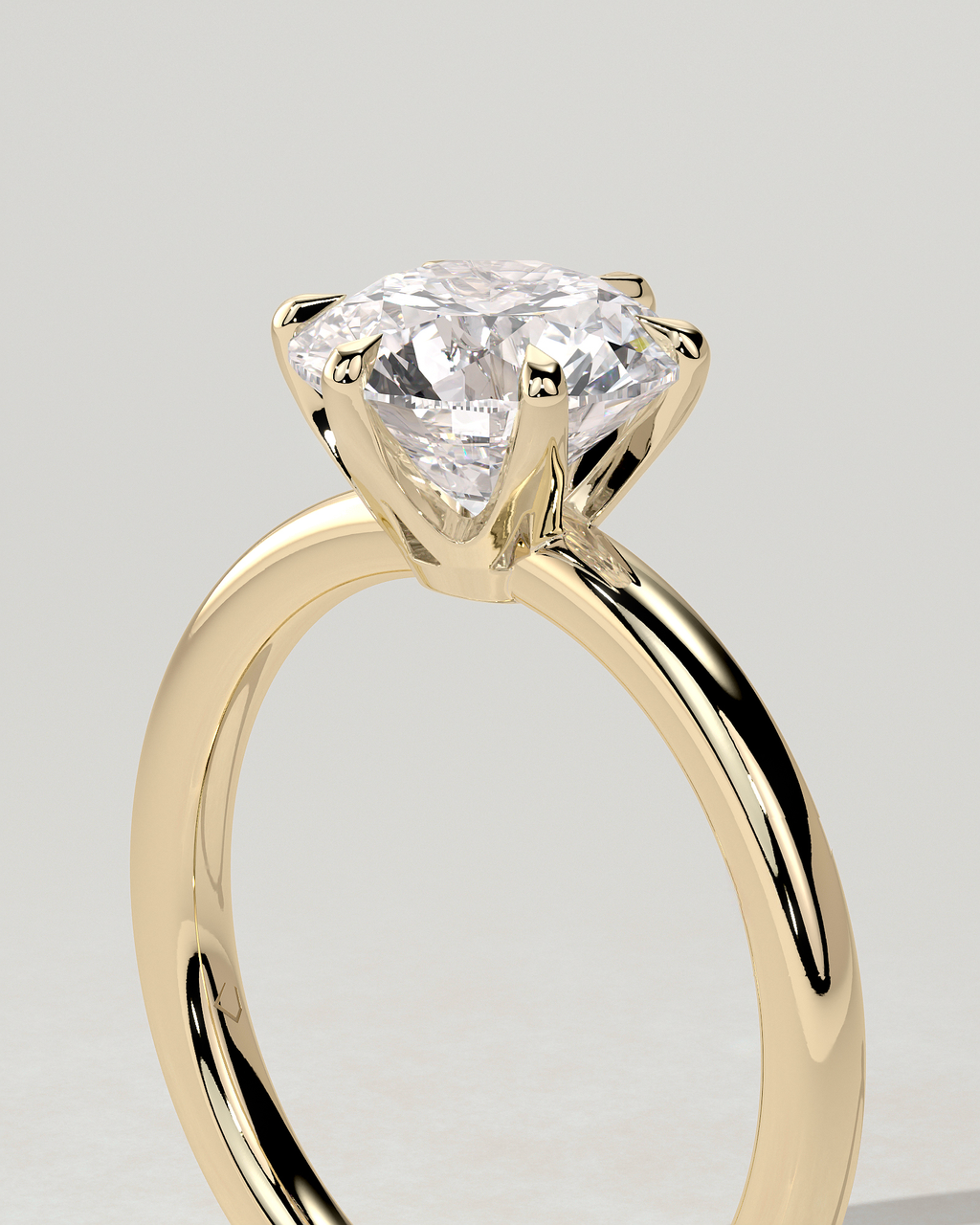 Mariah Solitaire Round Ring