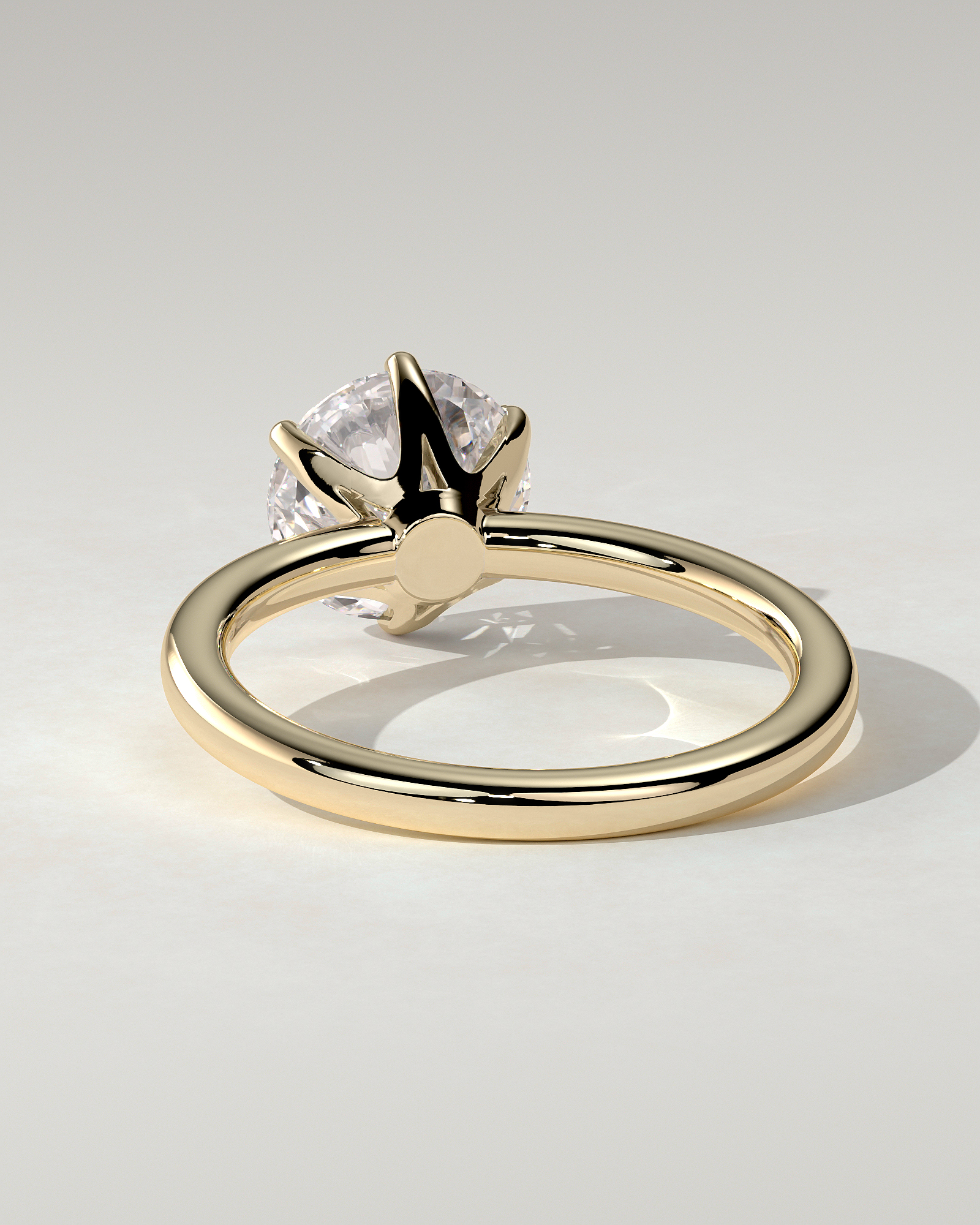 Mariah Solitaire Round Ring