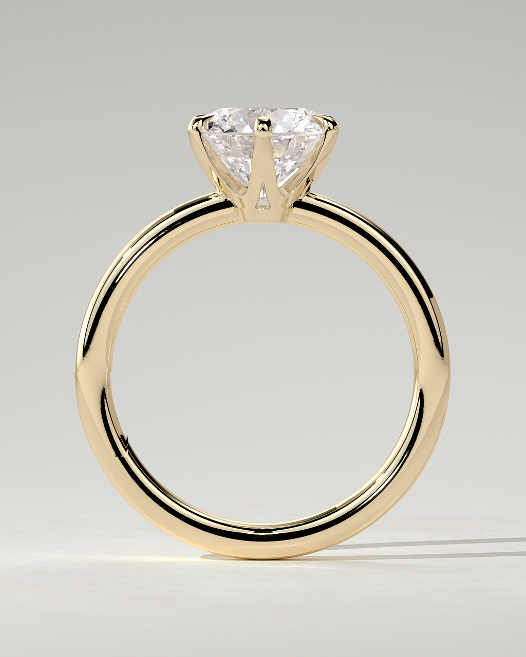 Mariah Solitaire Round Ring