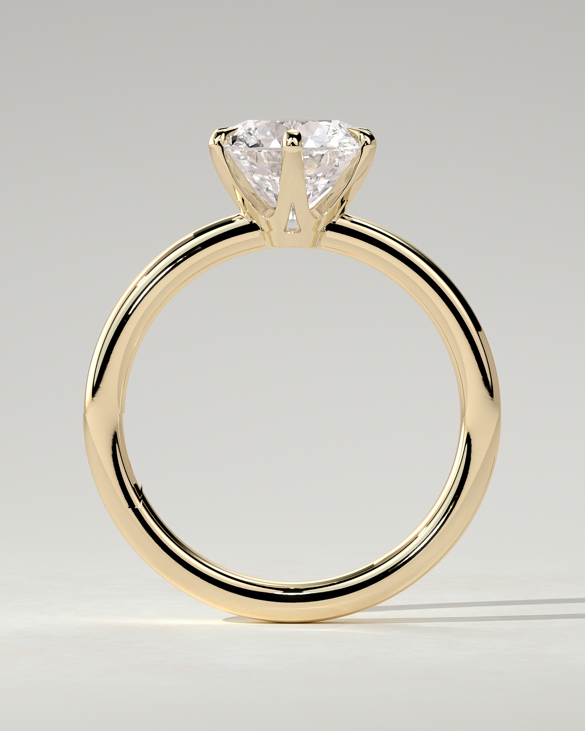 Mariah Solitaire Round Ring
