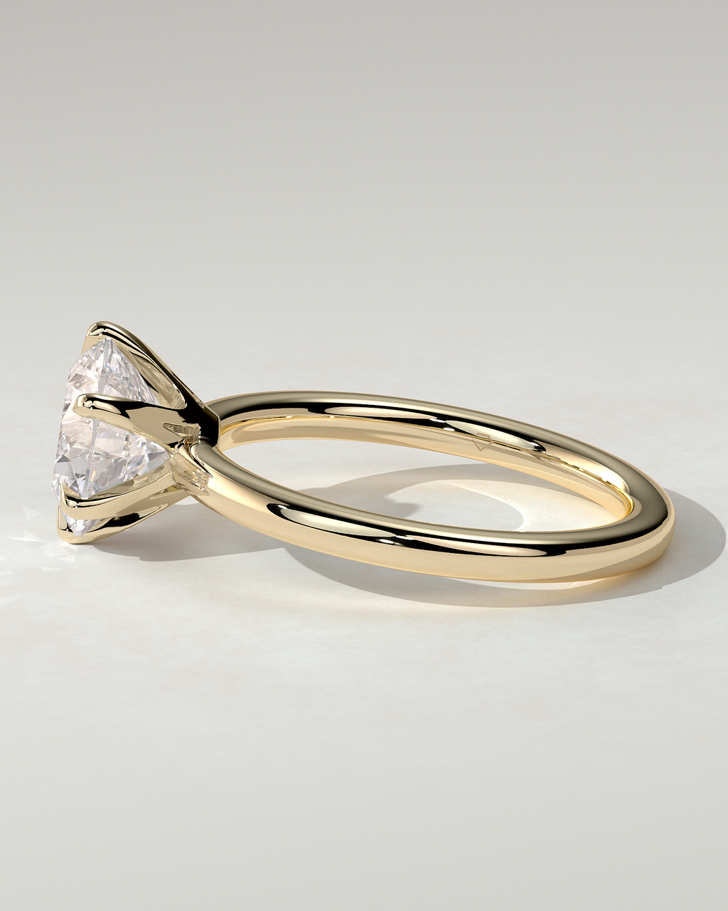 Mariah Solitaire Round Ring
