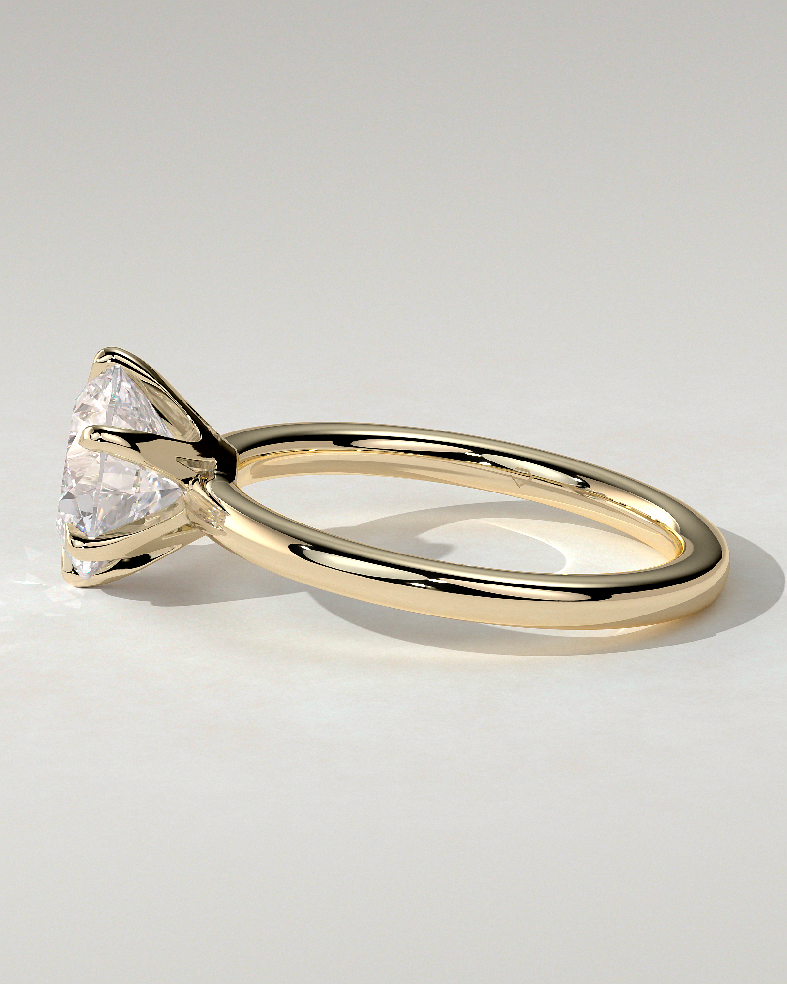 Mariah Solitaire Round Ring