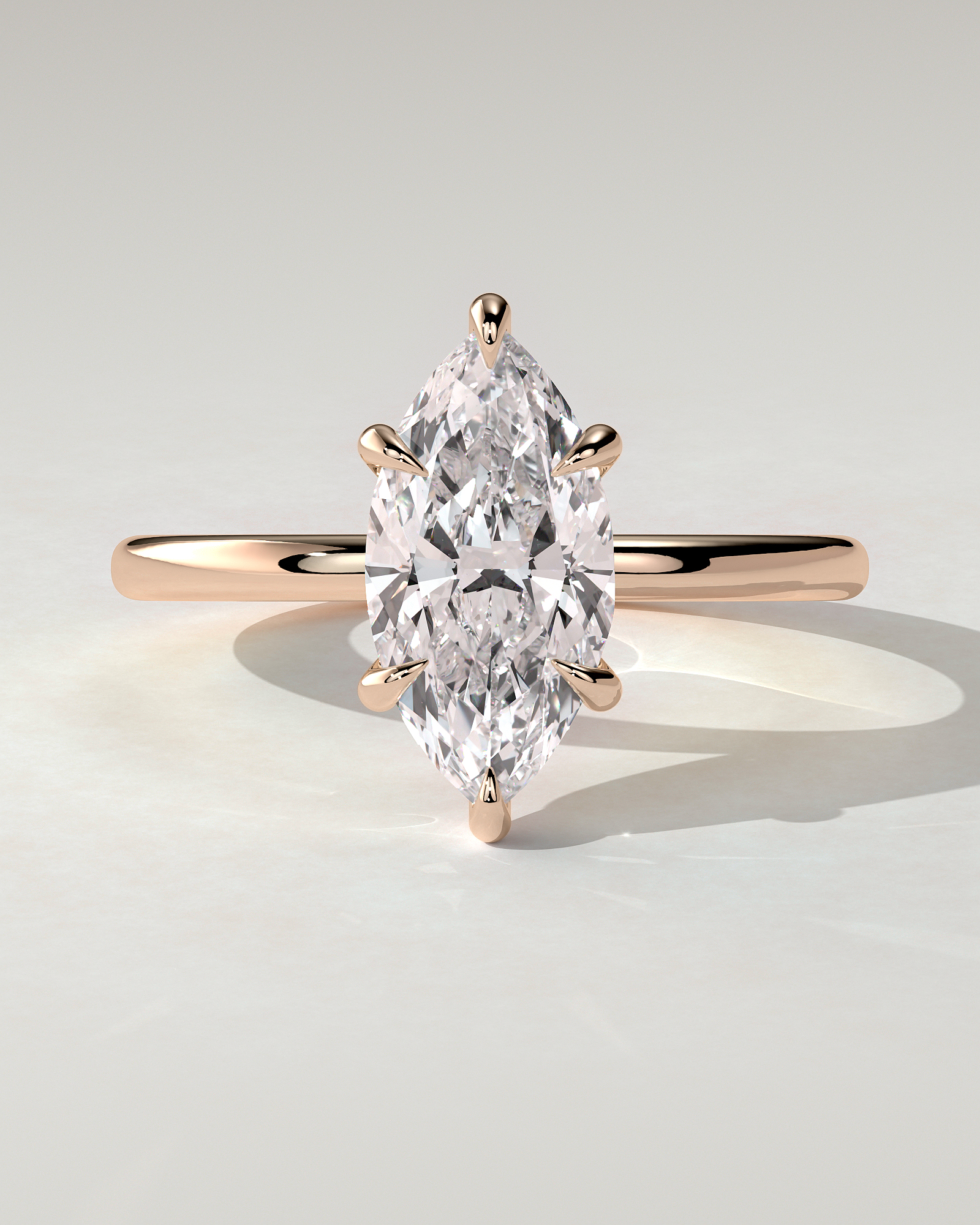 Marly Solitaire Marquise Ring
