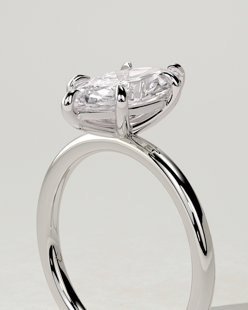 Marly Solitaire Marquise Ring