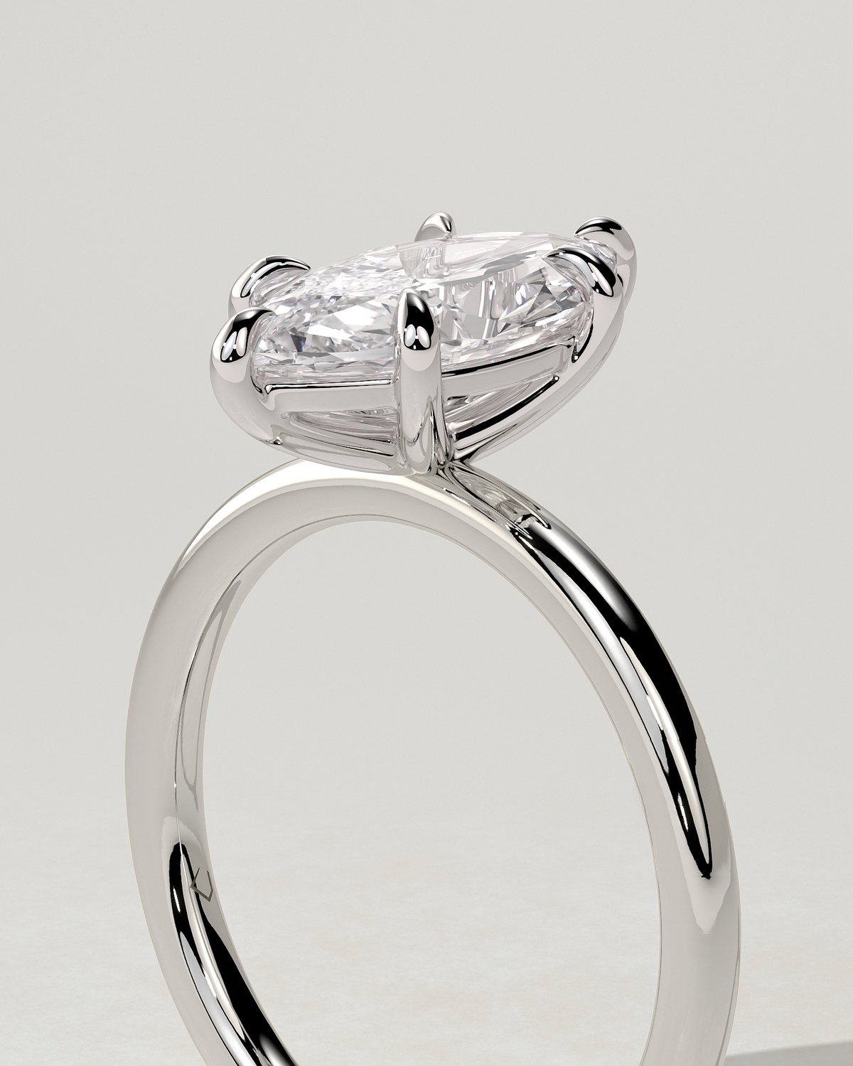 Marly Solitaire Marquise Ring