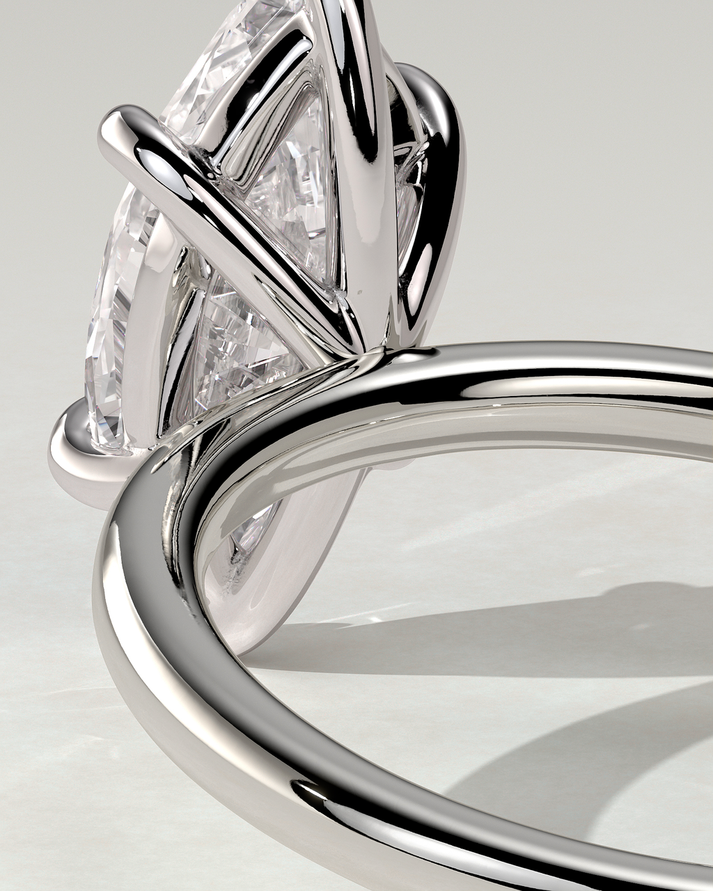 Marly Solitaire Marquise Ring