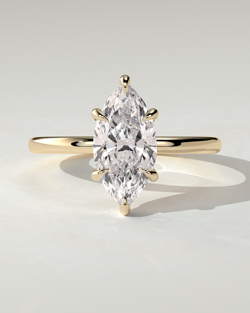Marly Solitaire Marquise Ring