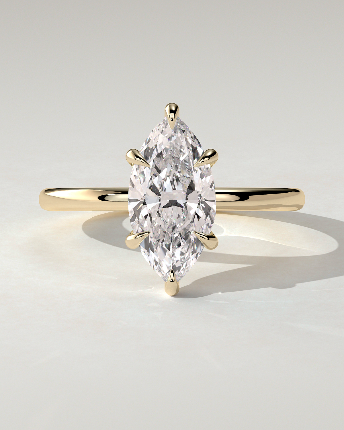 Marly Solitaire Marquise Ring