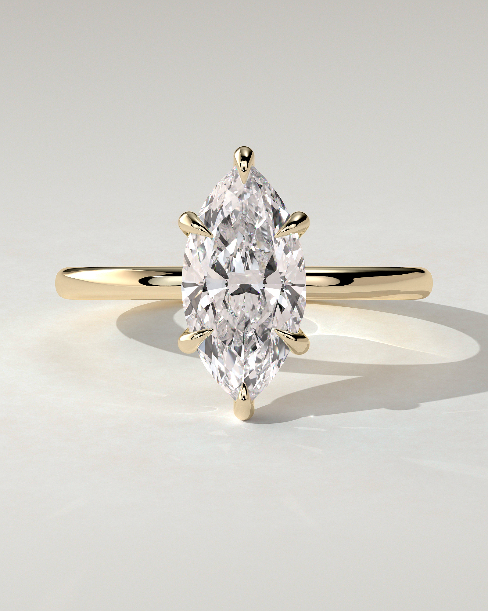 Marly Solitaire Marquise Ring