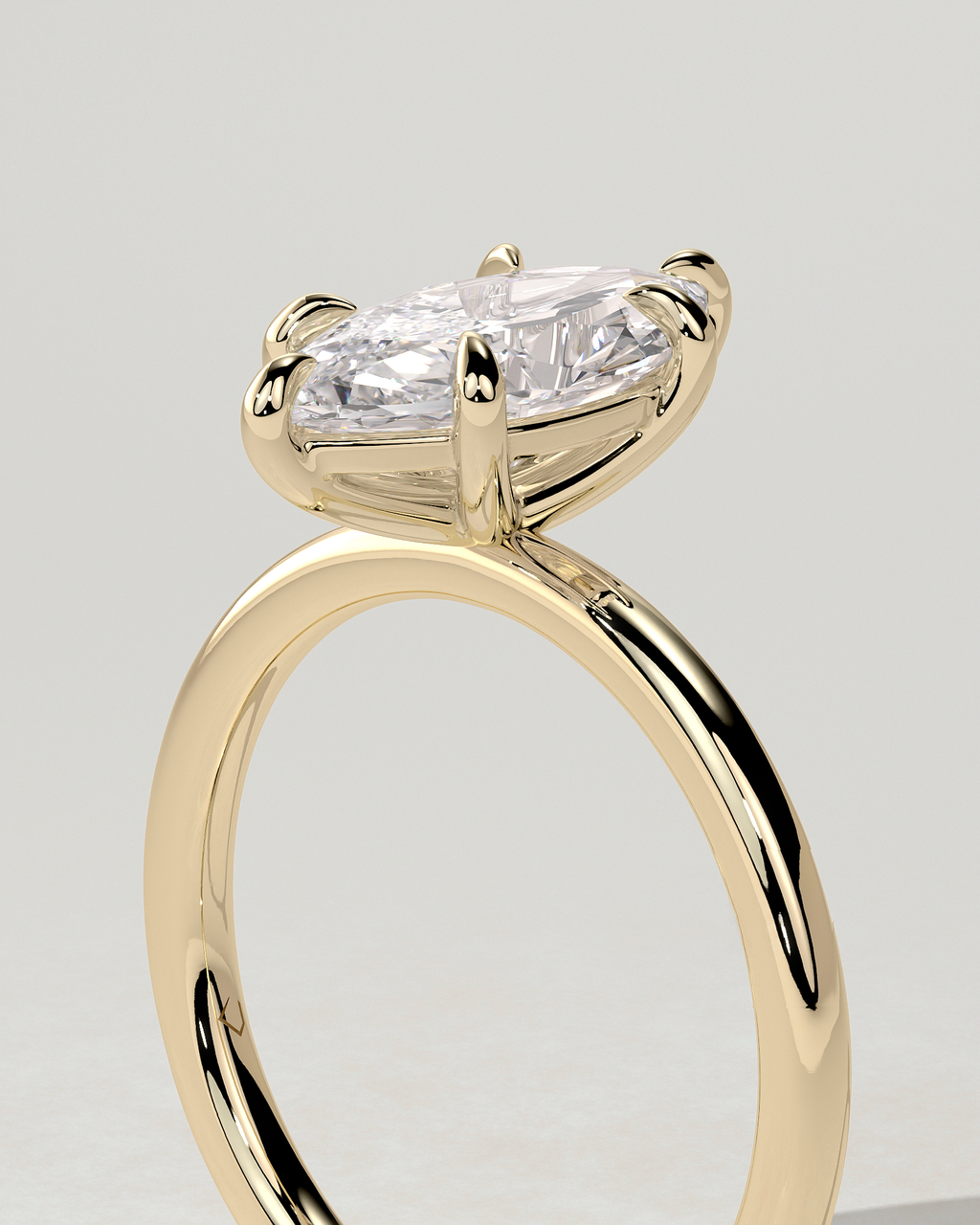 Marly Solitaire Marquise Ring