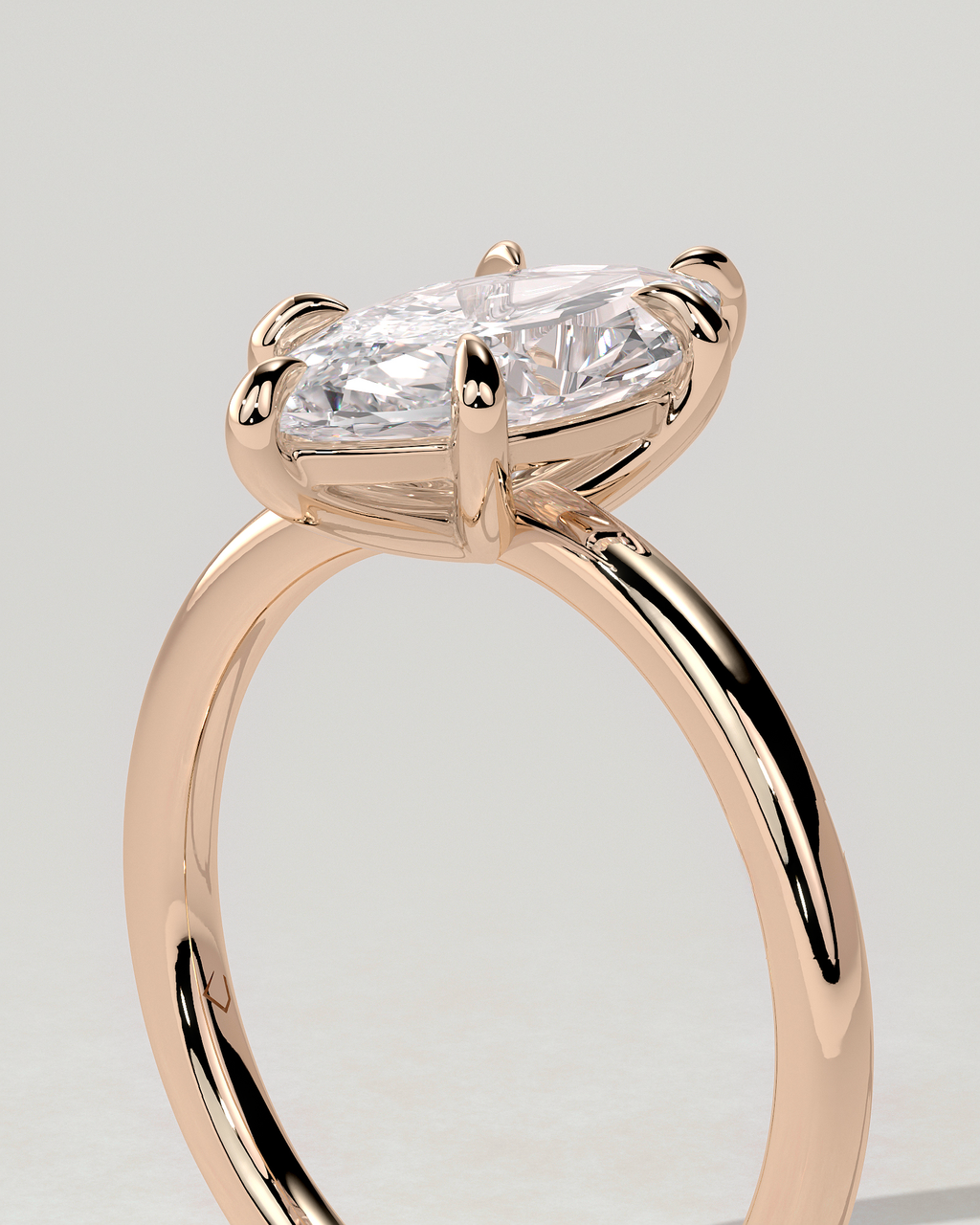 Marly Solitaire Marquise Ring