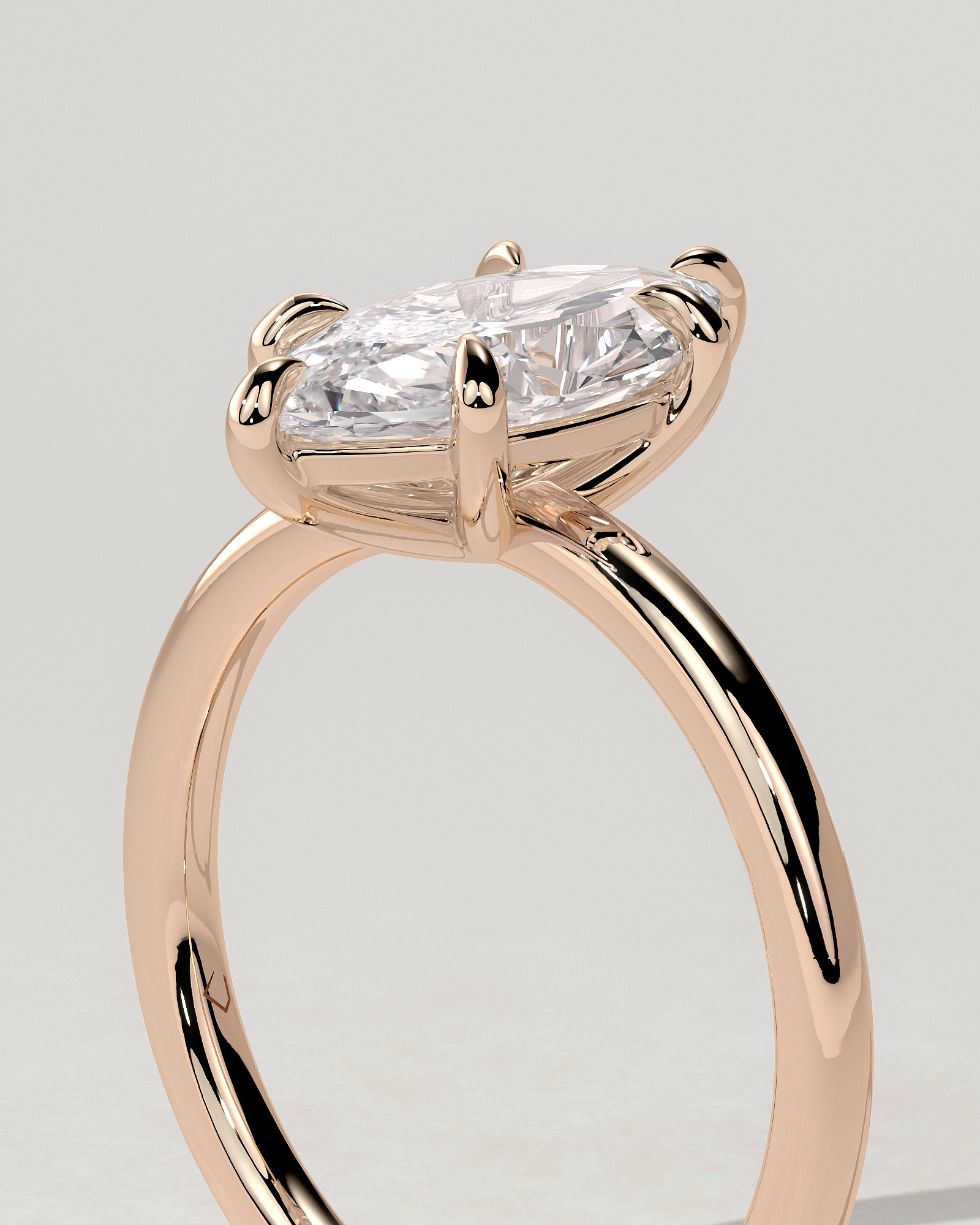Marly Solitaire Marquise Ring