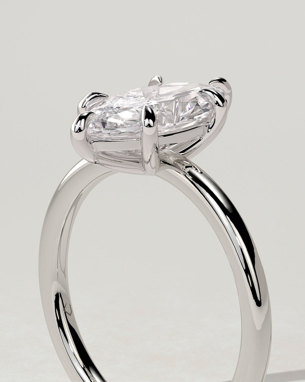 Marly Solitaire Marquise Ring