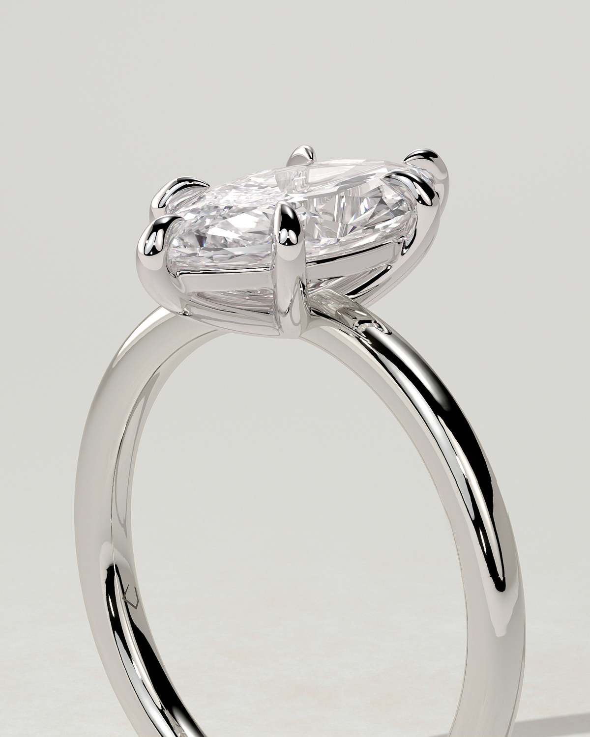 Marly Solitaire Marquise Ring