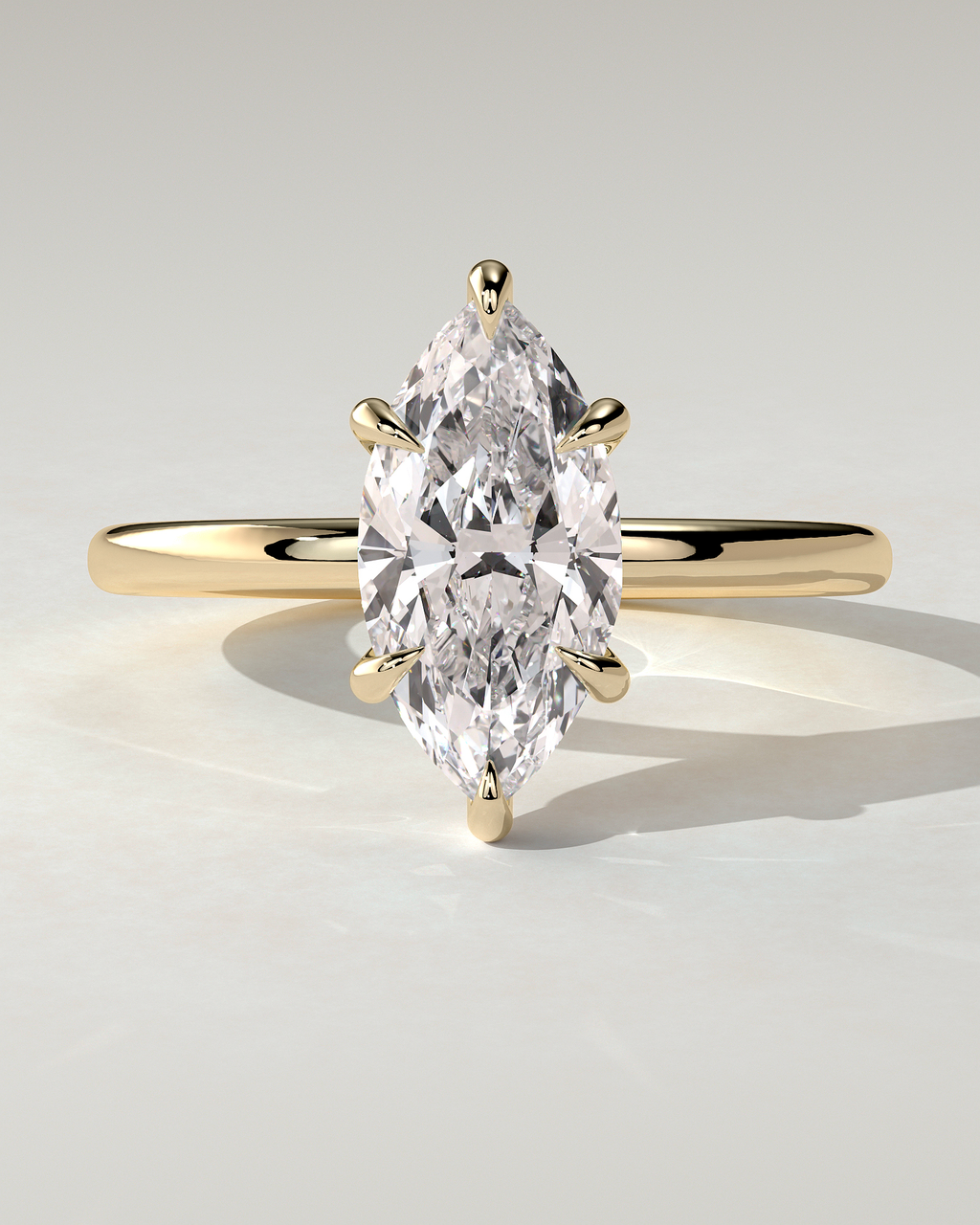 Marly Solitaire Marquise Ring