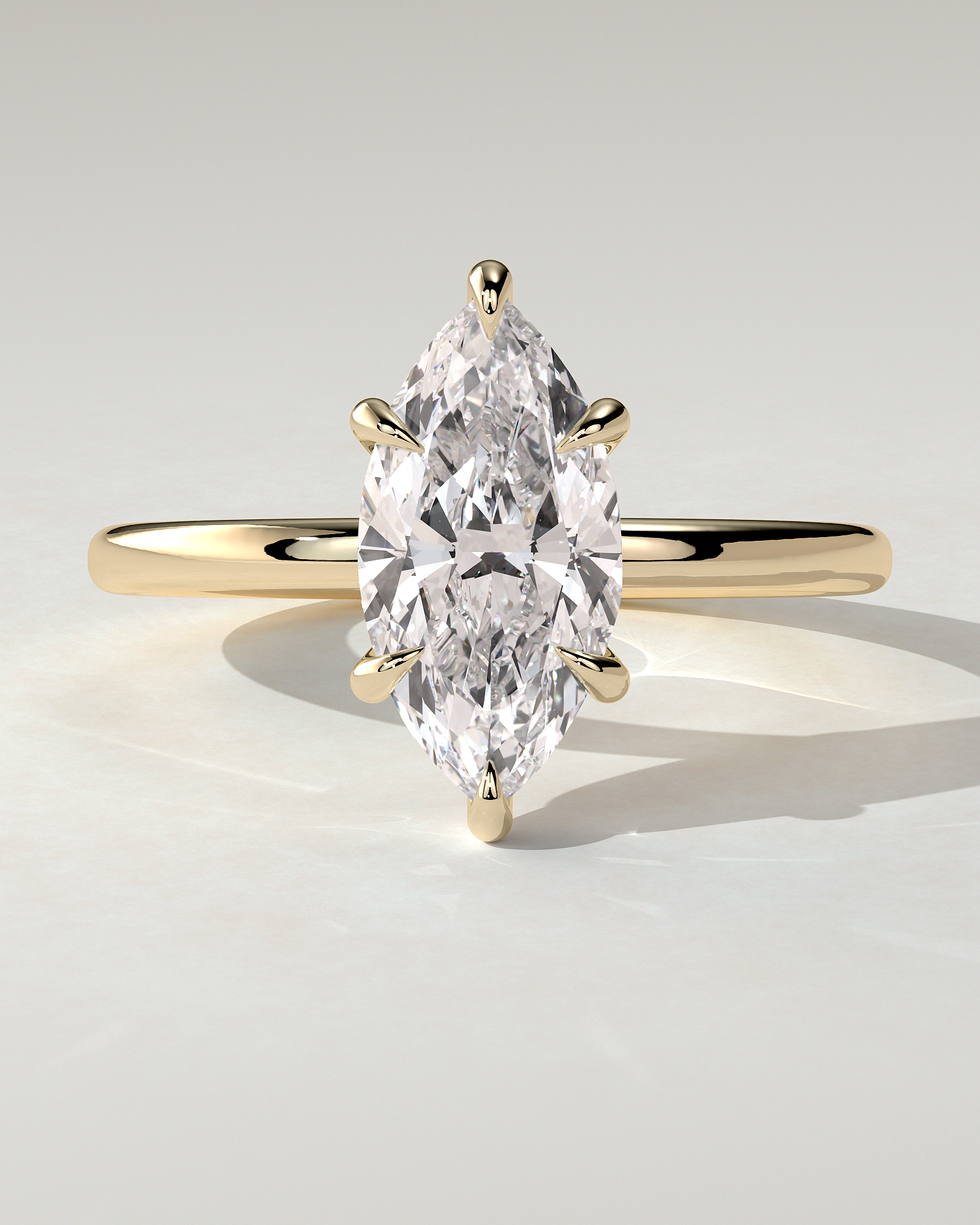Marly Solitaire Marquise Ring