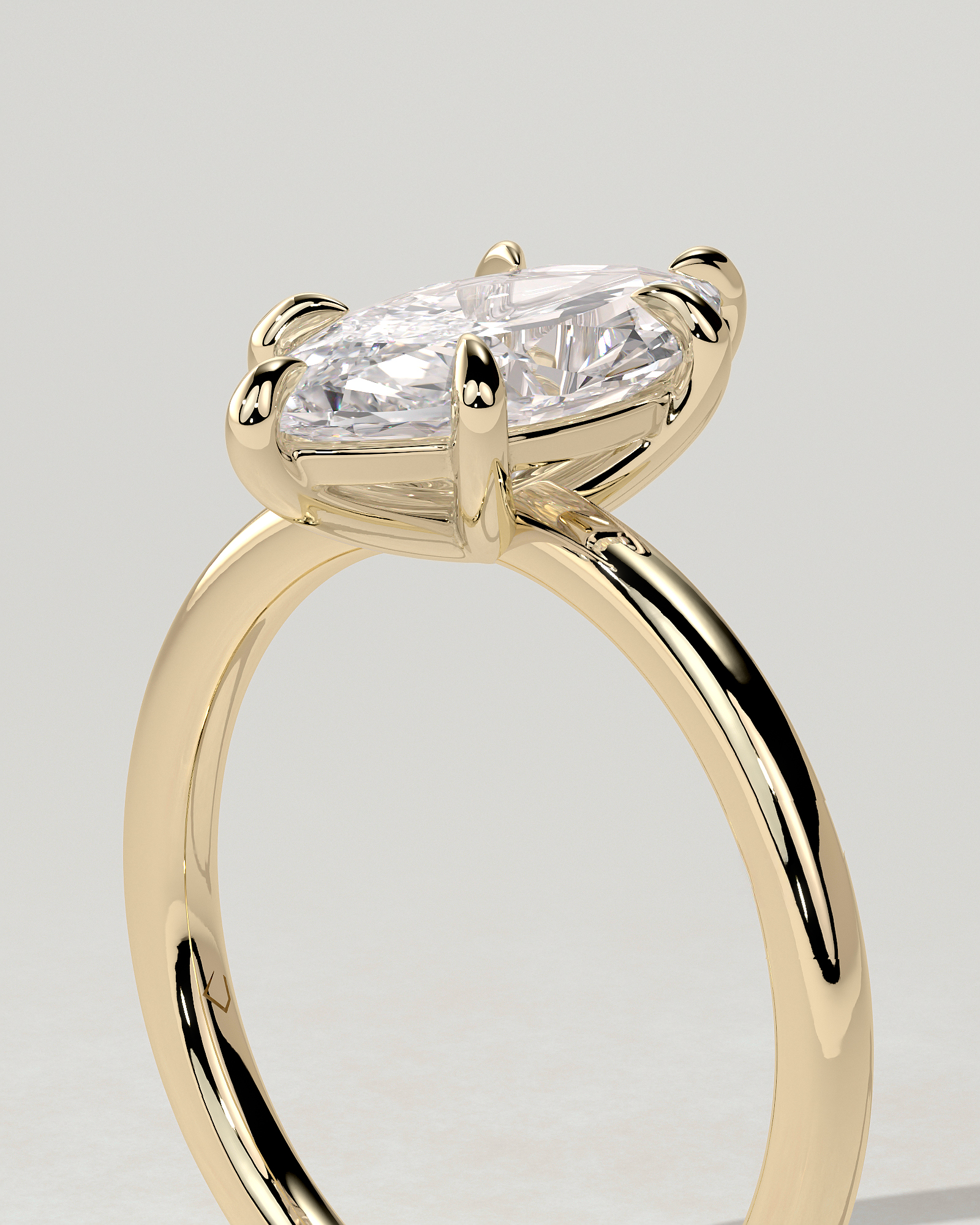 Marly Solitaire Marquise Ring