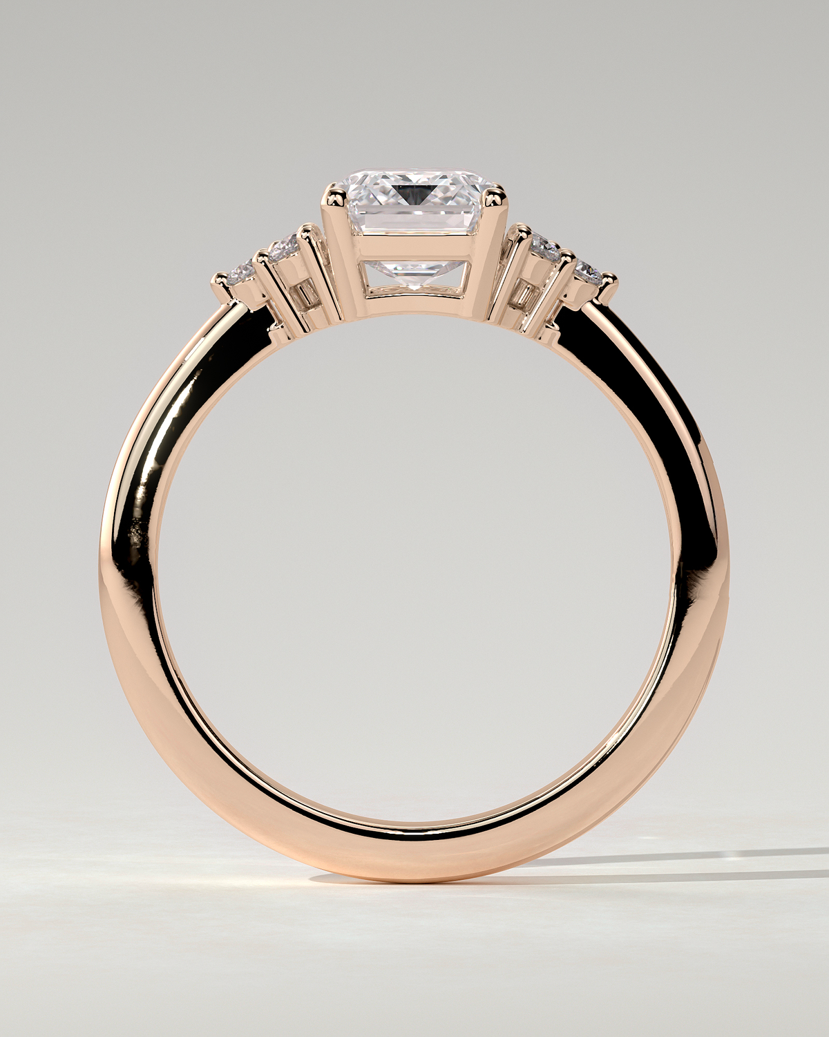 Martina Solitaire Emerald Ring