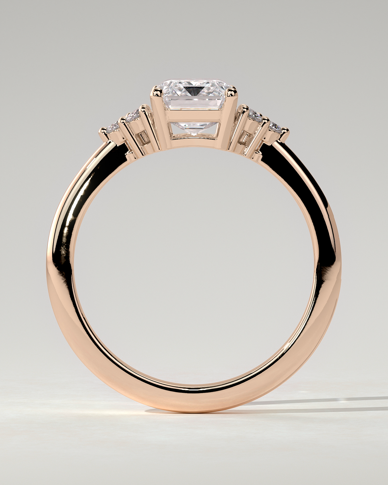 Martina Solitaire Emerald Ring