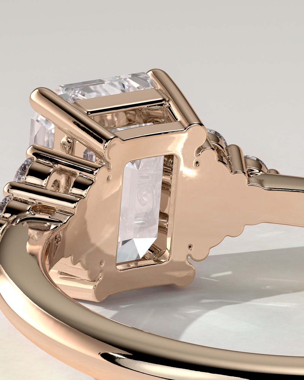 Martina Solitaire Emerald Ring