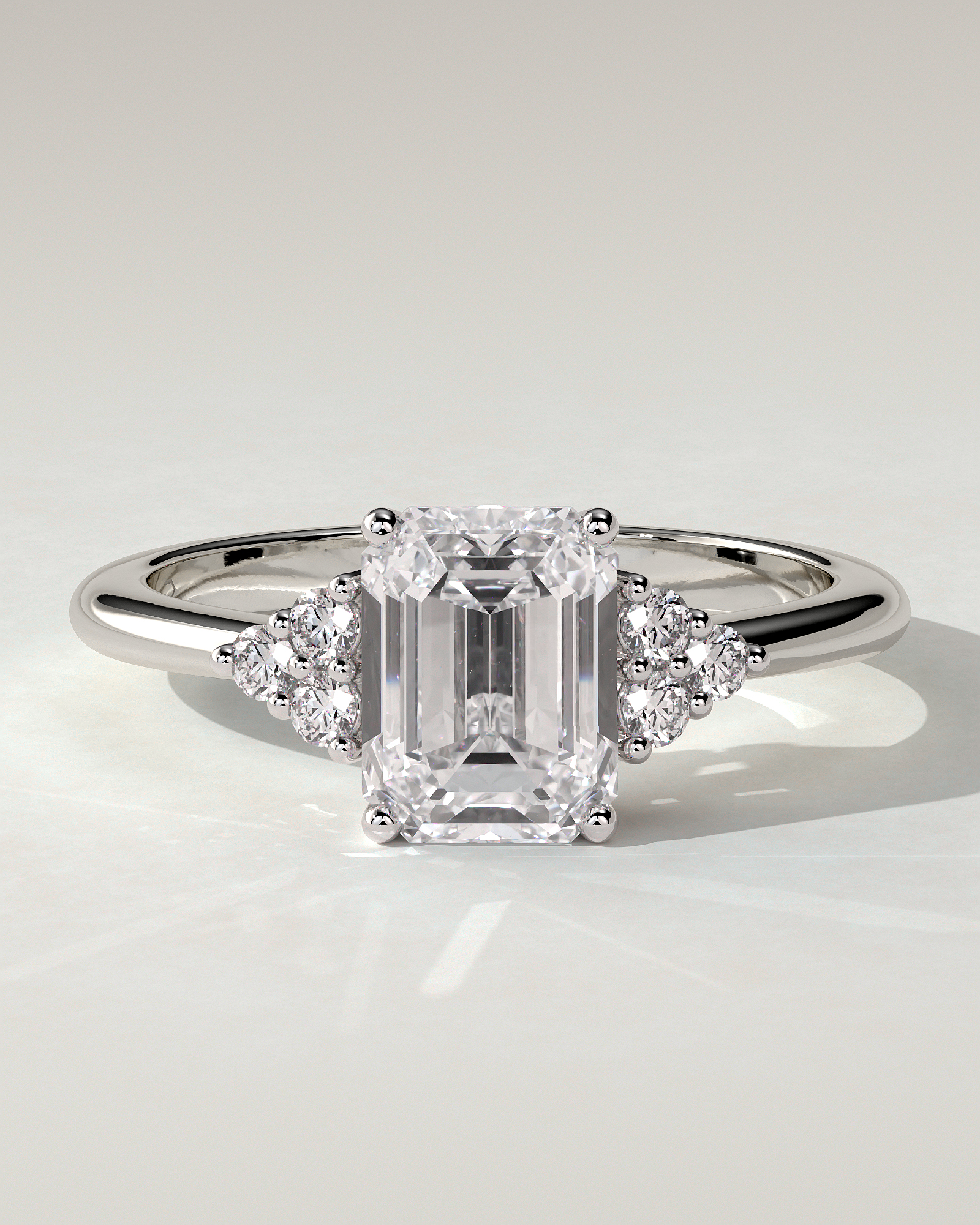 Martina Solitaire Emerald Ring