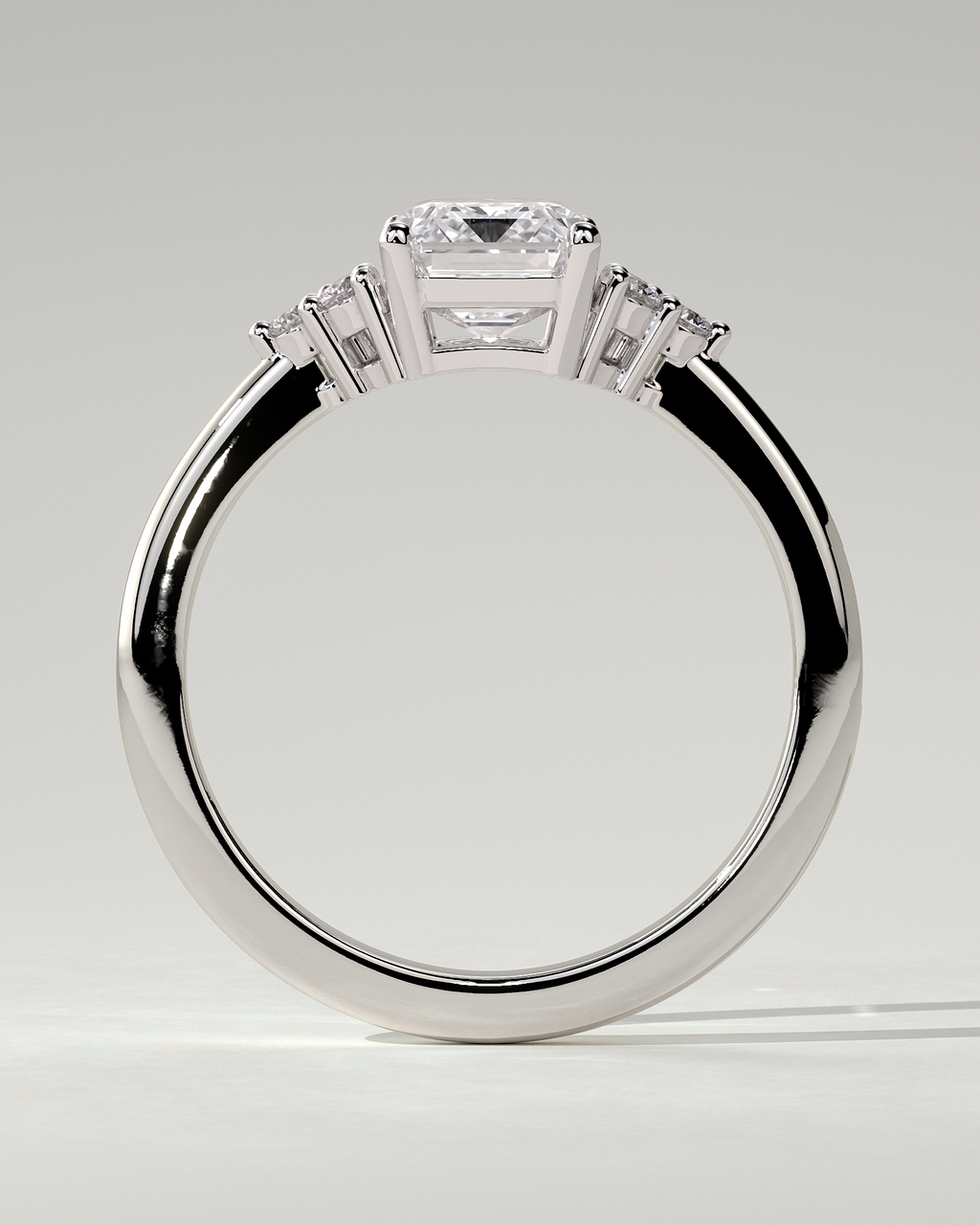 Martina Solitaire Emerald Ring