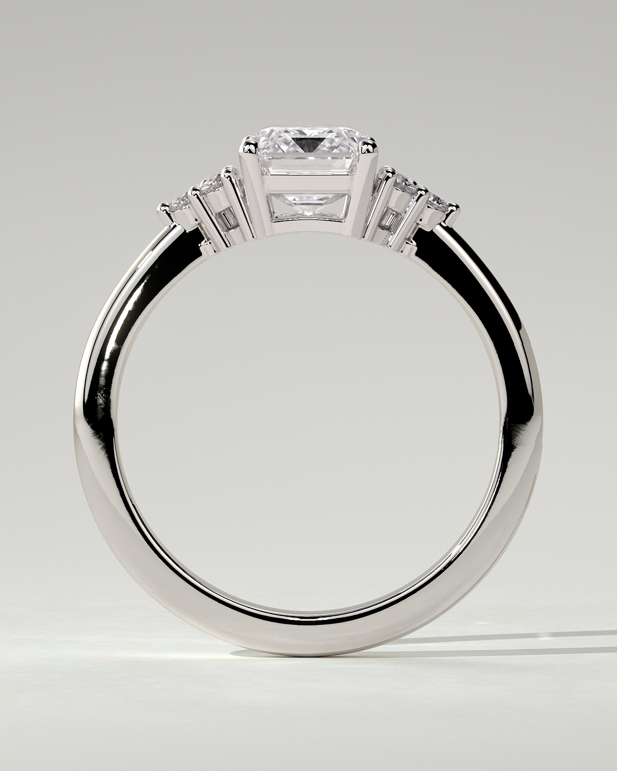 Martina Solitaire Emerald Ring