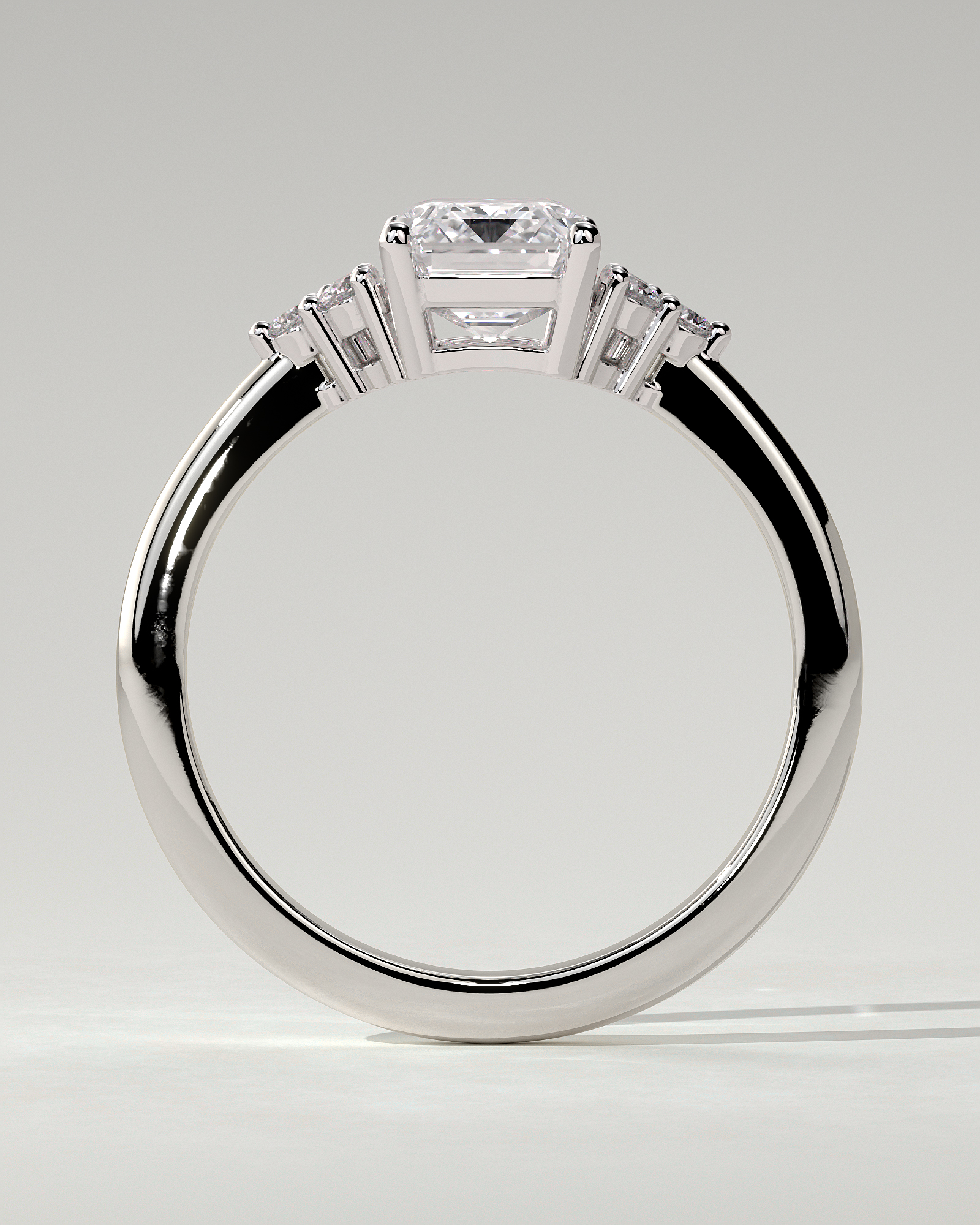 Martina Solitaire Emerald Ring