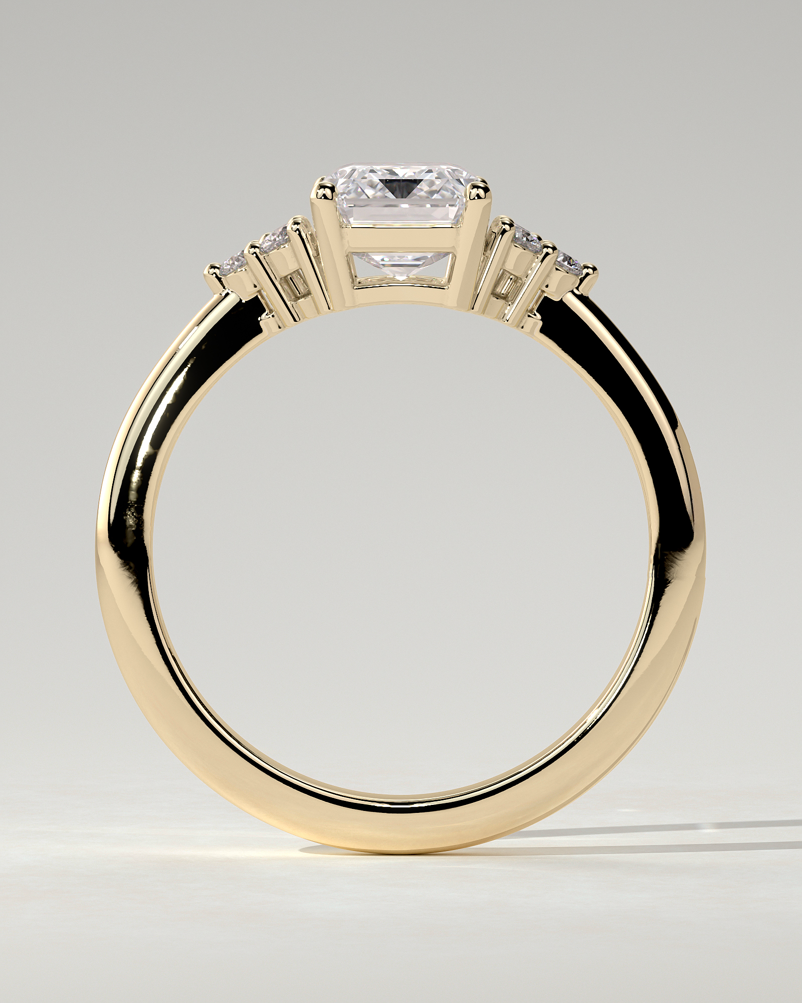 Martina Solitaire Emerald Ring