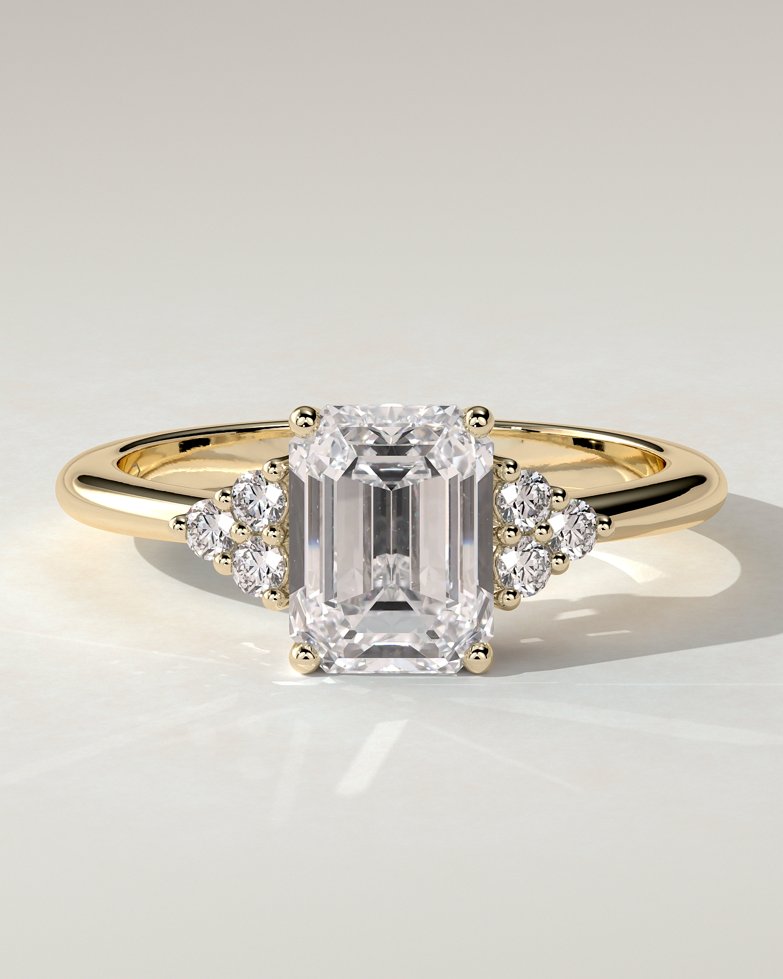 Martina Solitaire Emerald Ring
