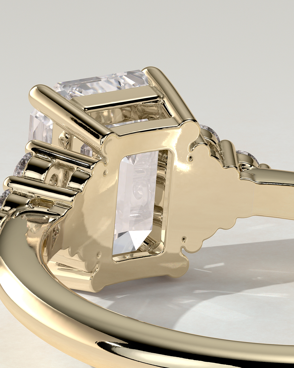 Martina Solitaire Emerald Ring