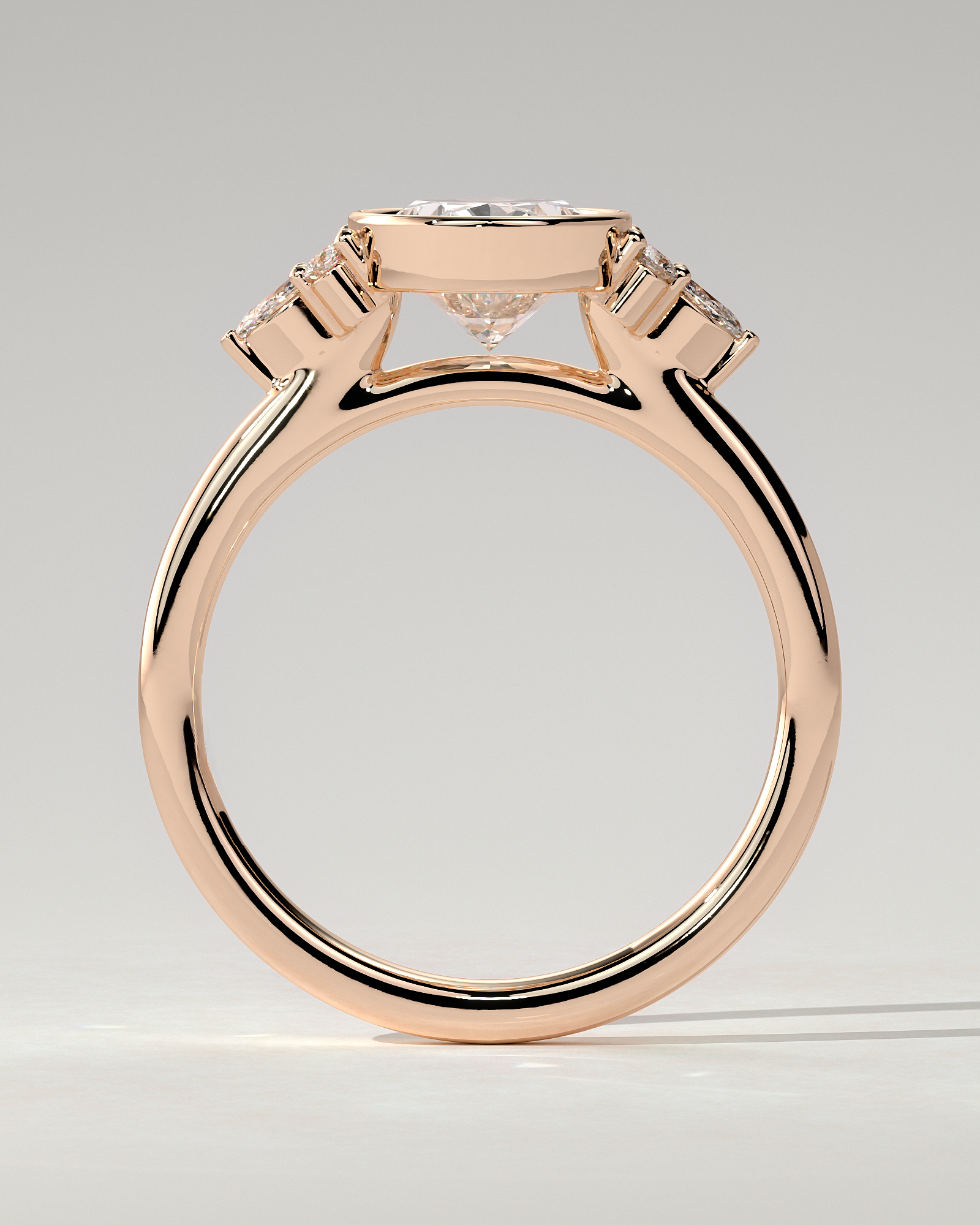 Meesha Bezel Round Ring