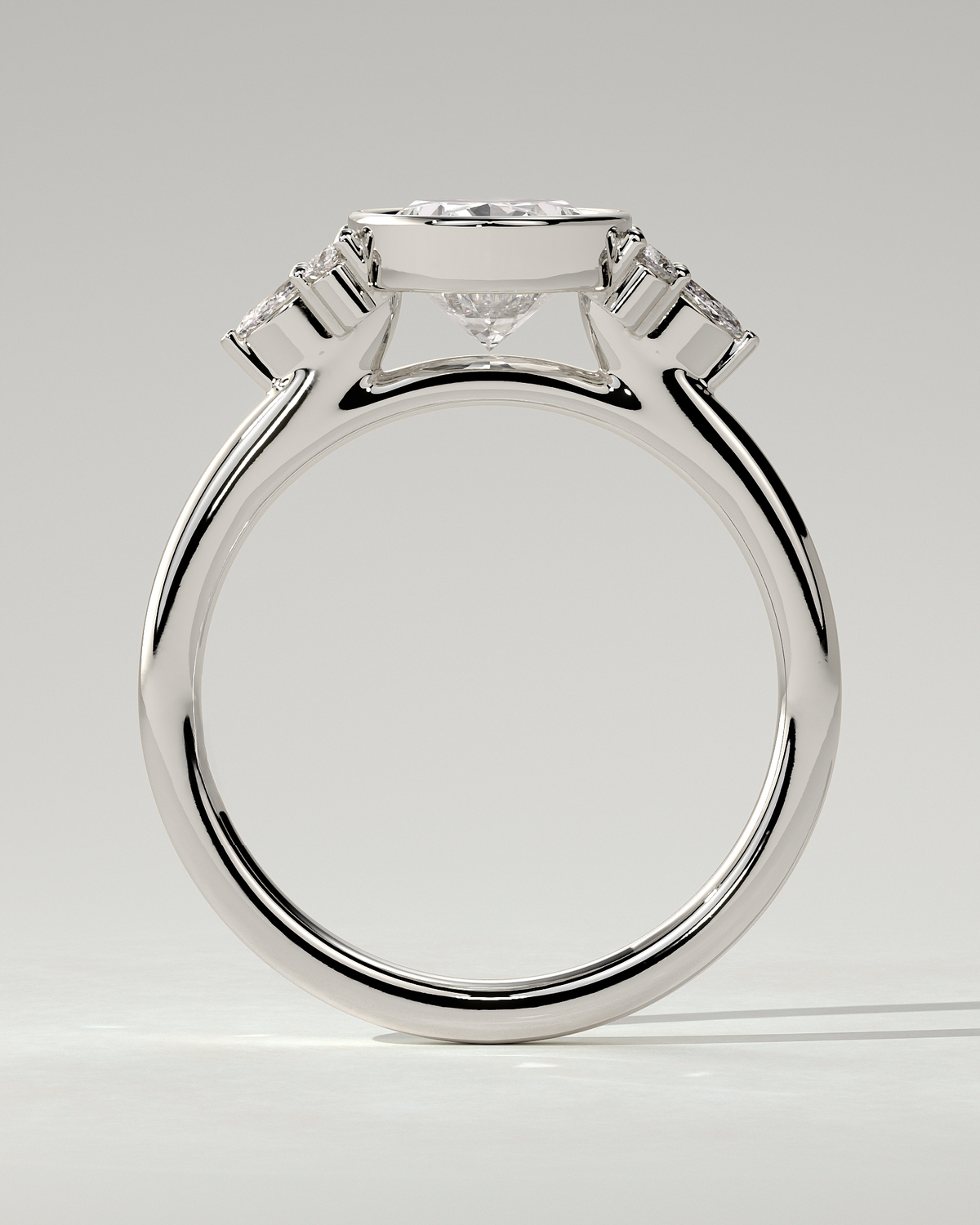 Meesha Bezel Round Ring