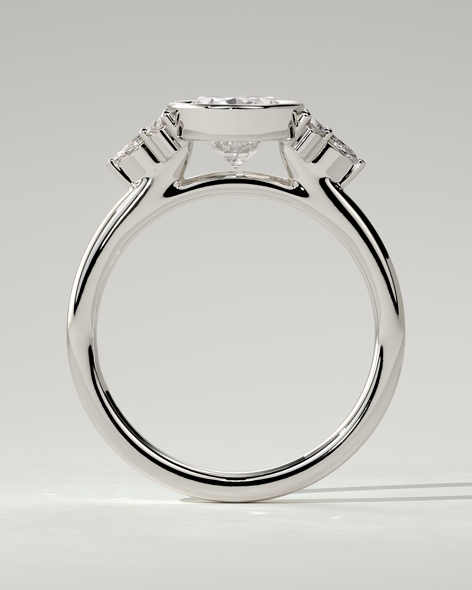 Meesha Bezel Round Ring