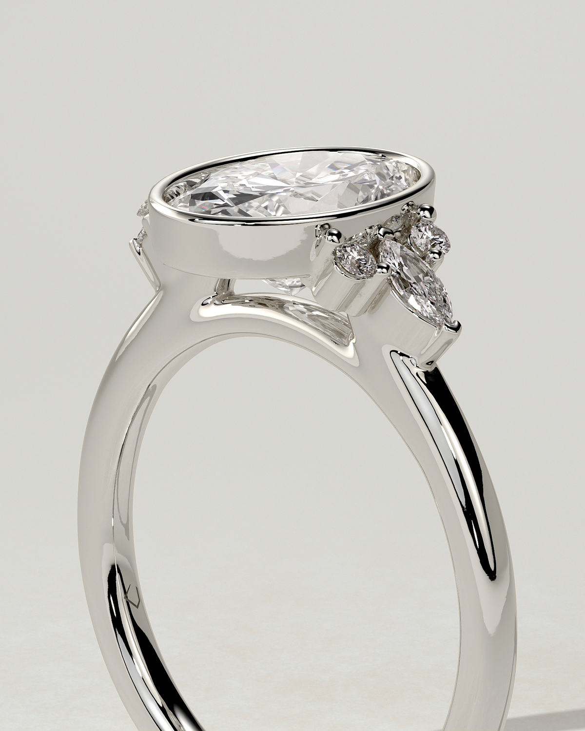 Meesha Bezel Round Ring