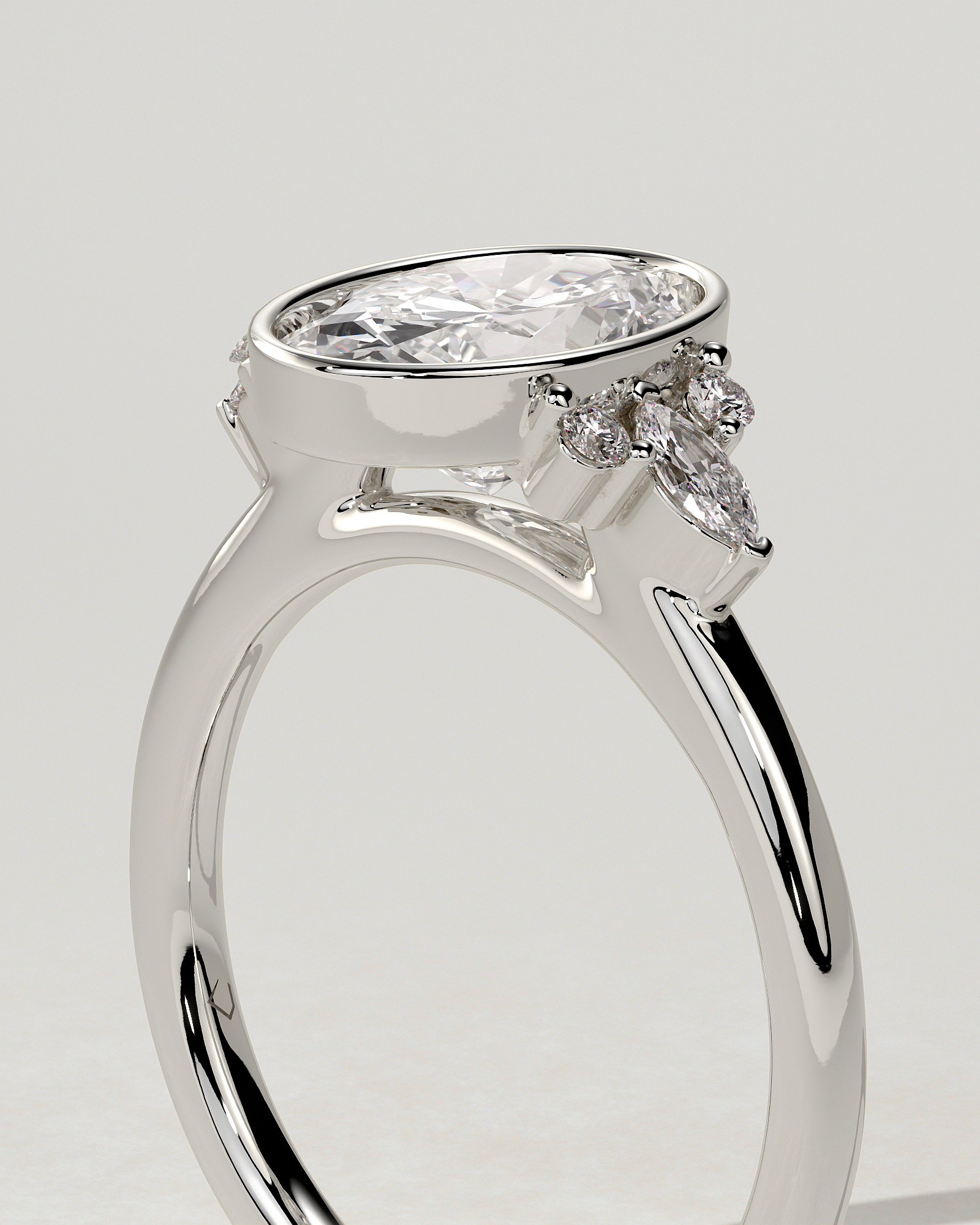 Meesha Bezel Round Ring
